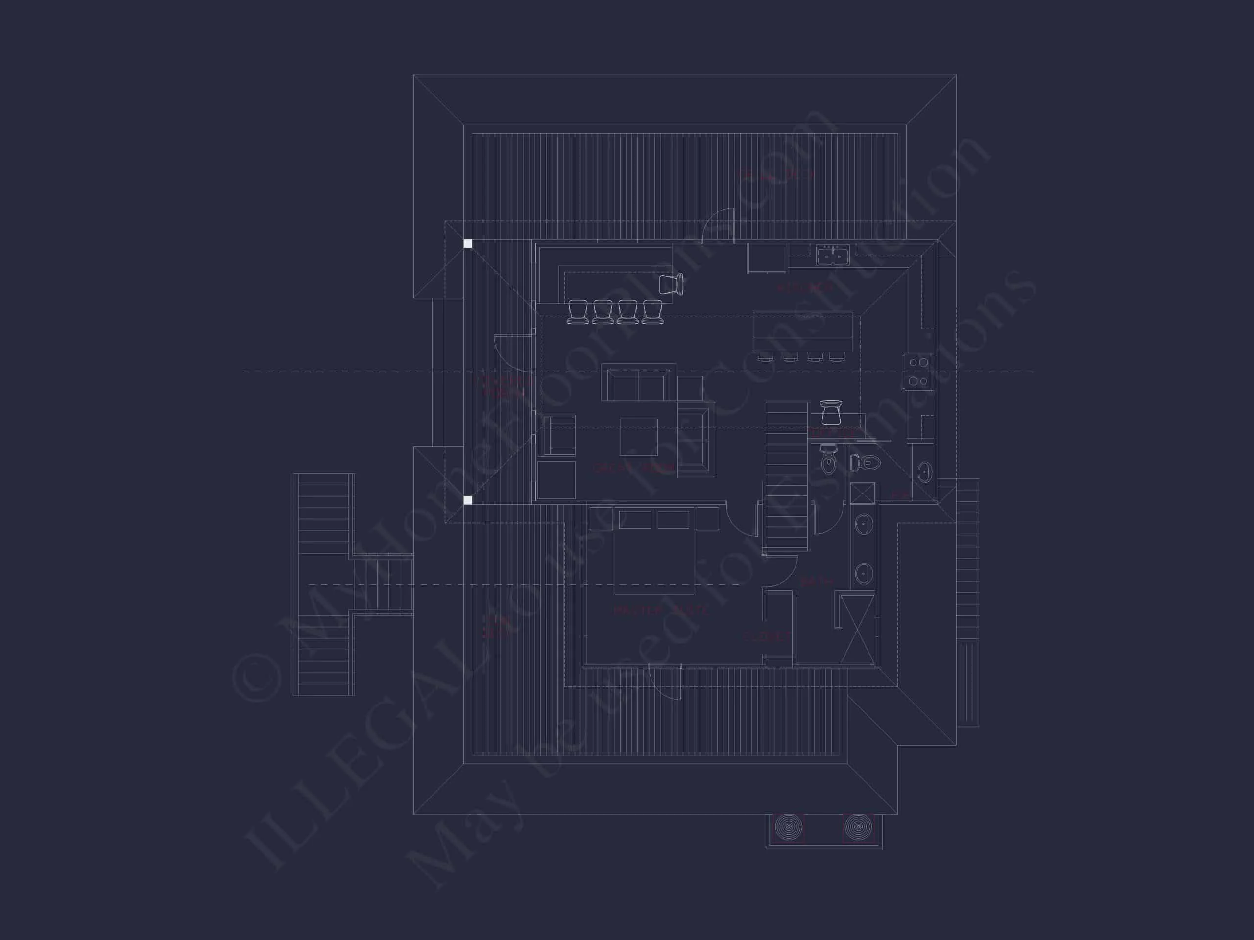 15-1024 HOUSE PLAN - Modern Beach House Plan with Spacious Floor Design 11 Modern Beach Home Plan with Spacious Floor Design