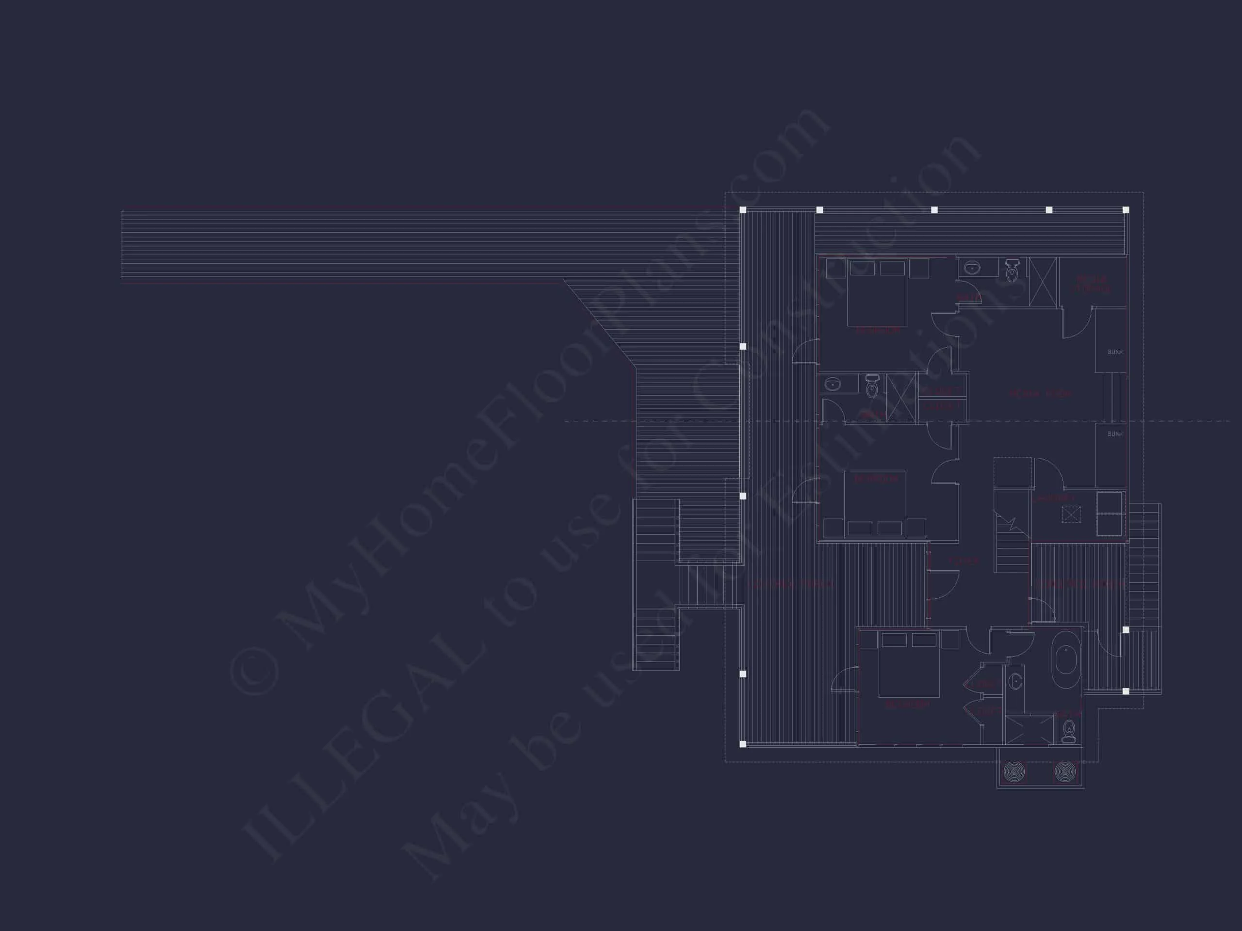 15-1024 HOUSE PLAN - Modern Beach House Plan with Spacious Floor Design 7 Modern Beach Home Plan with Spacious Floor Design