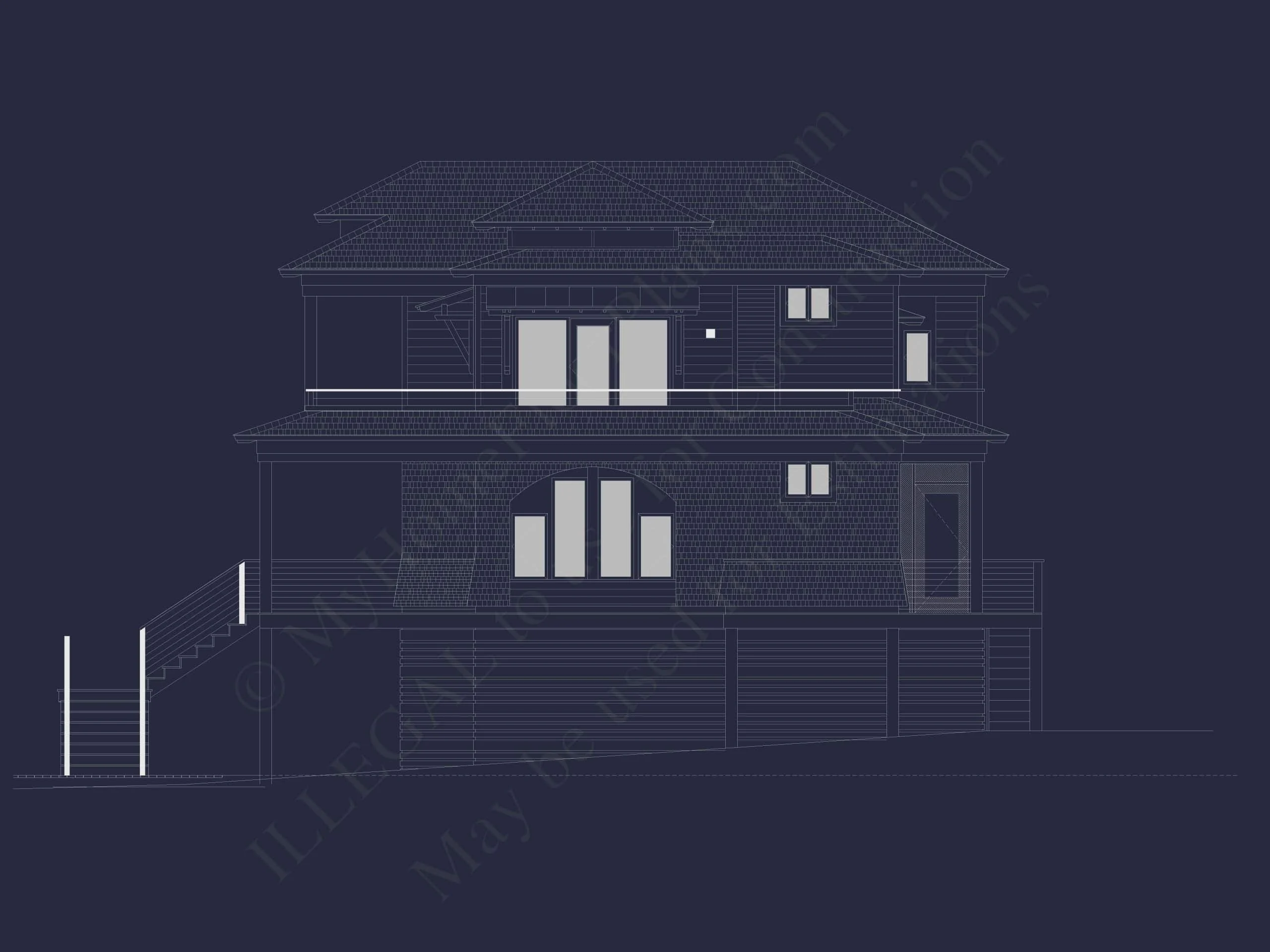 15-1024 HOUSE PLAN - Modern Beach House Plan with Spacious Floor Design 5 Modern Beach Home Plan with Spacious Floor Design