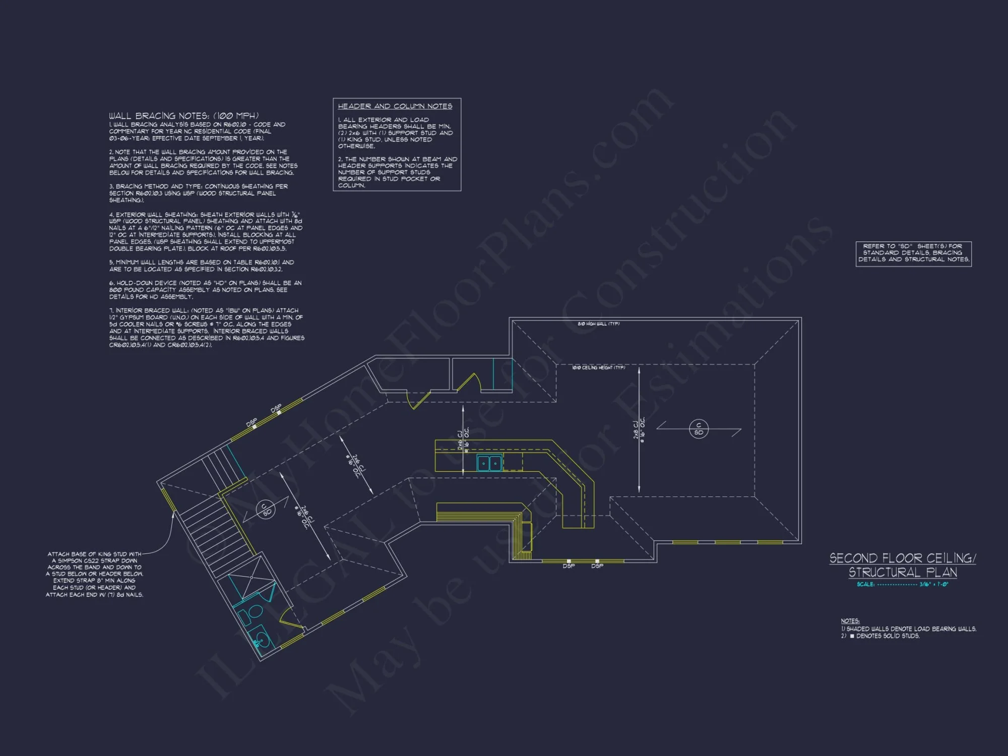 2-Story House Plan with Workshop and CAD Architecture Design