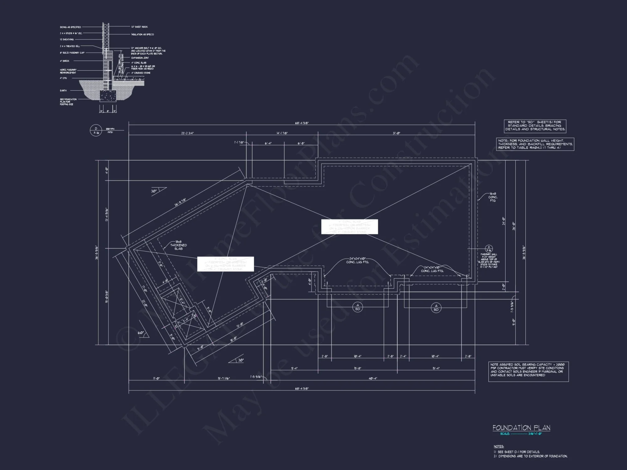 2-Story House Plan with Workshop and CAD Architecture Design