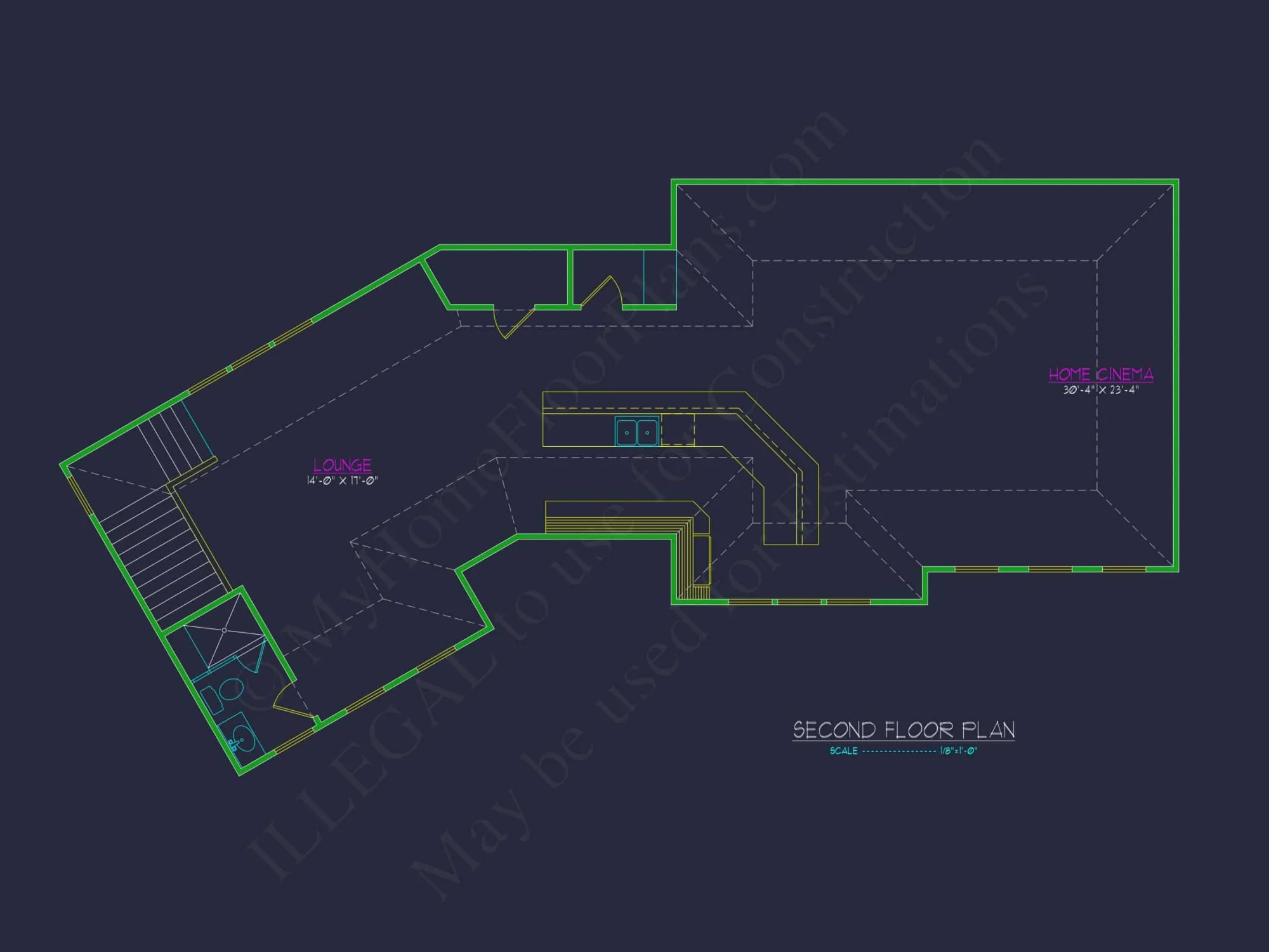 2-Story House Plan with Workshop and CAD Architecture Design