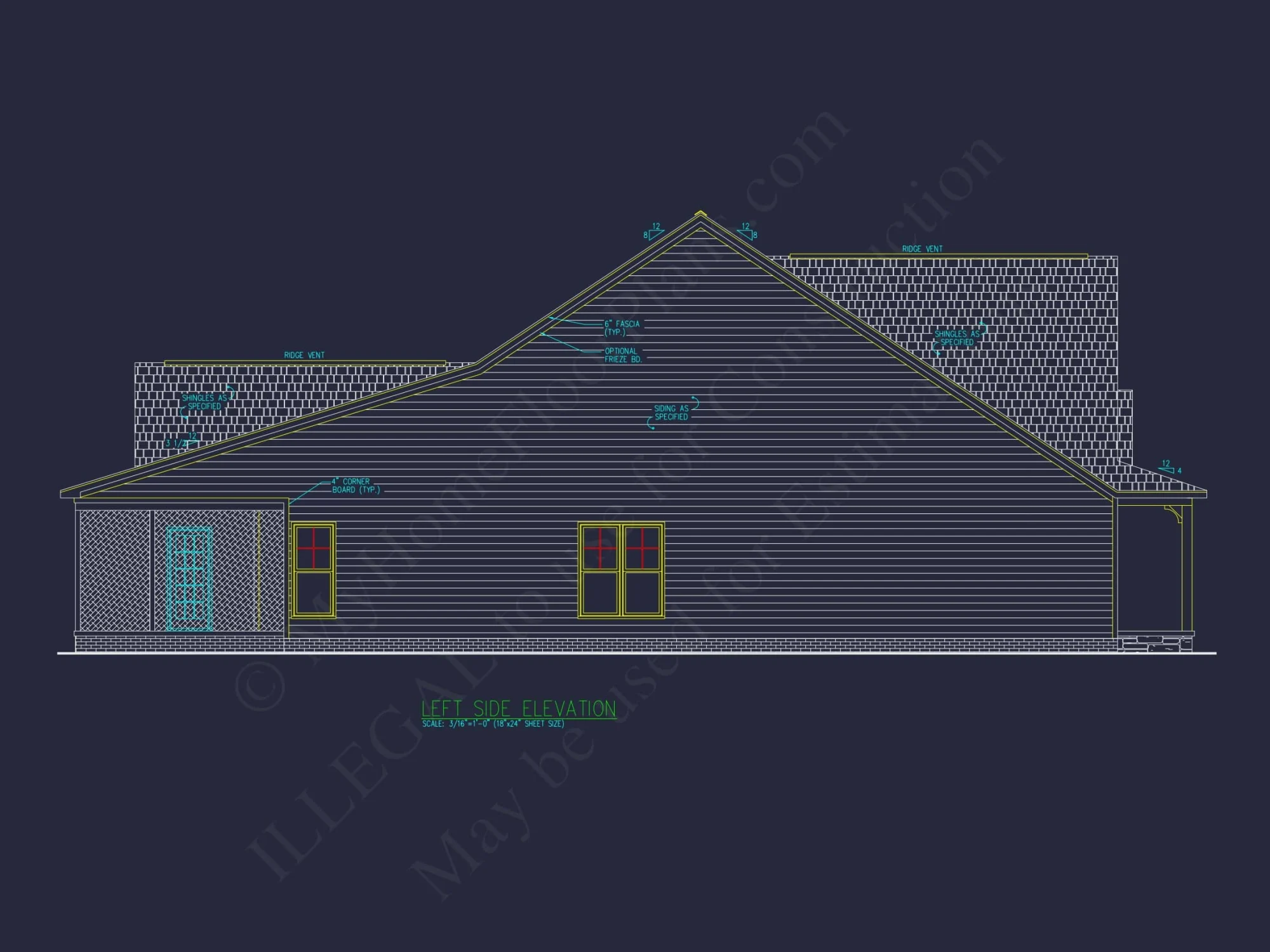 Beautiful One-Story Craftsman House Plan with Vaulted Ceilings & CAD Blueprints