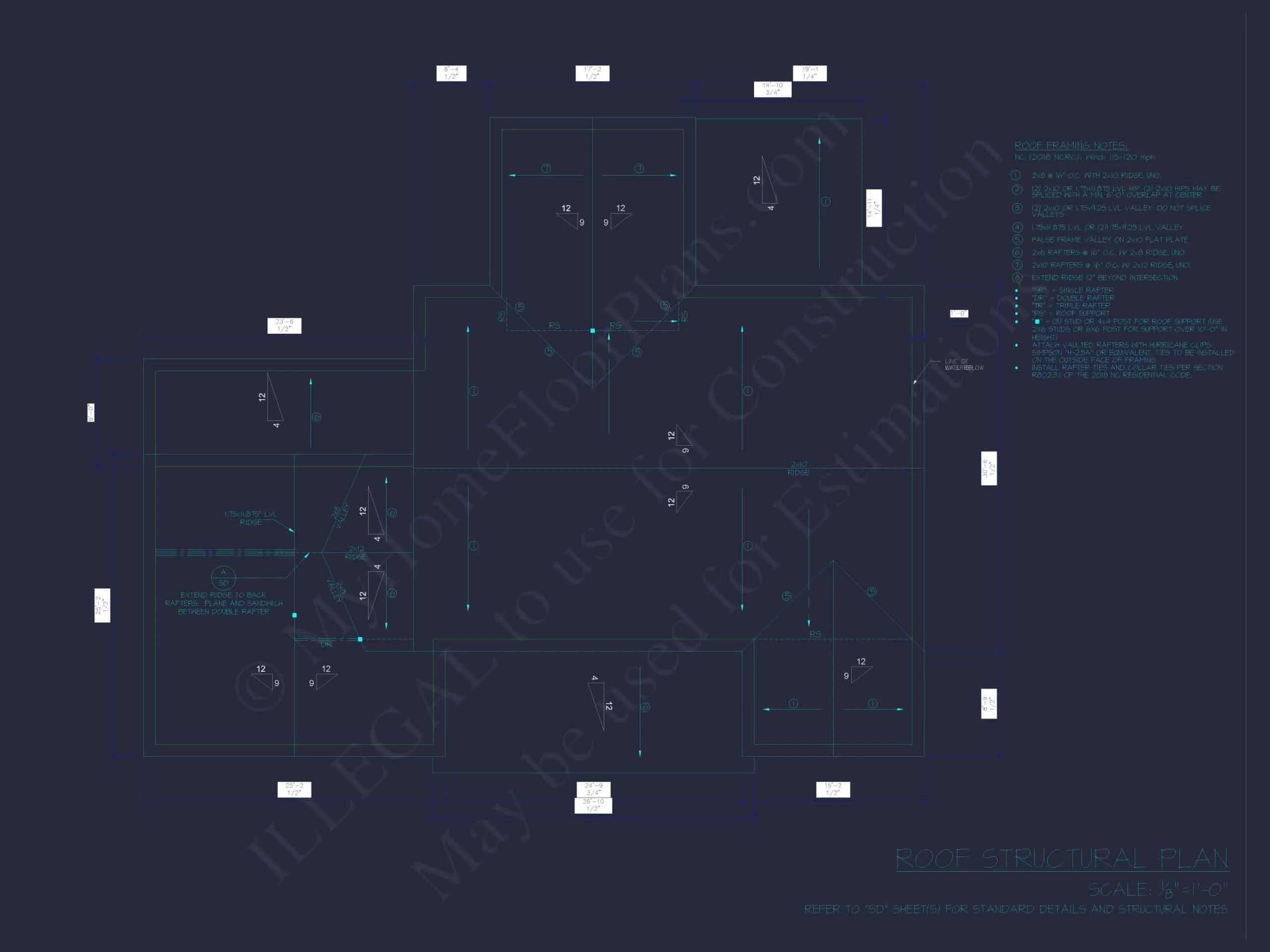 20-1843 HOUSE PLAN - Elegant House Plan with 4 Bed, 2-Story Blueprint & CAD Designs 10 Traditional Craftsman Colonial Floor Plan with Covered Porch & CAD Blueprints