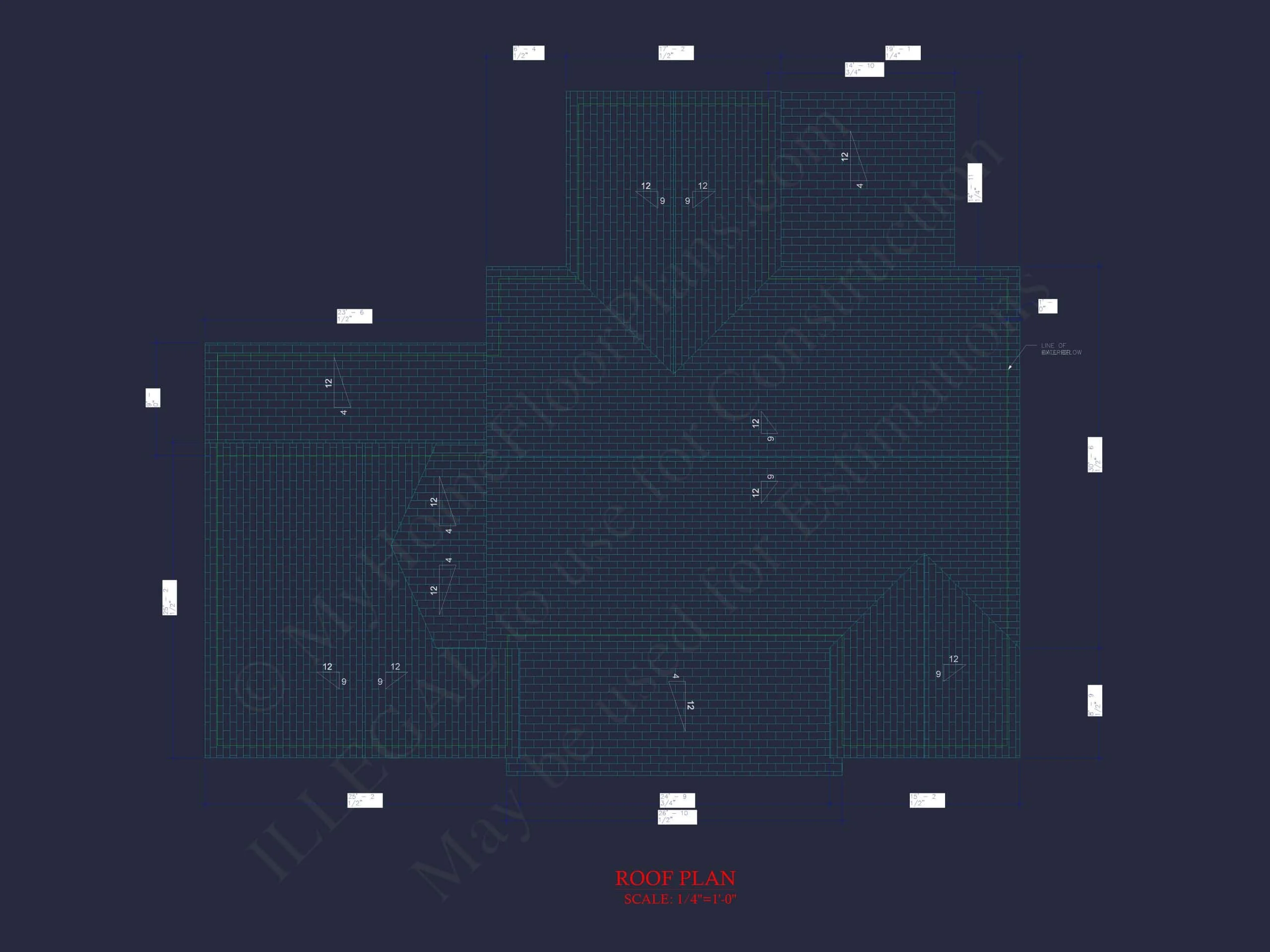 20-1843 HOUSE PLAN - Elegant House Plan with 4 Bed, 2-Story Blueprint & CAD Designs 14 Traditional Craftsman Colonial Floor Plan with Covered Porch & CAD Blueprints