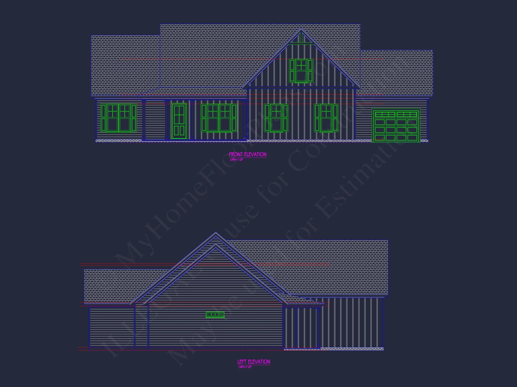 Affordable house Plan with 1.5 Floors and Spacious CAD Designs
