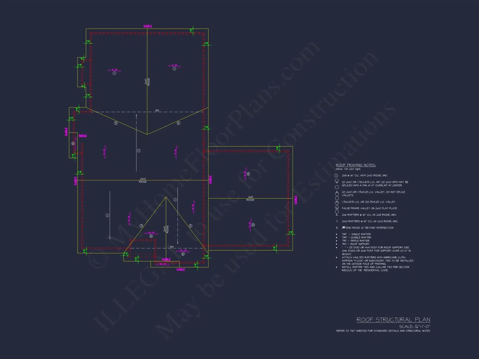 Custom house Plan with 3 Bedrooms, CAD Floor Designs & Blueprint