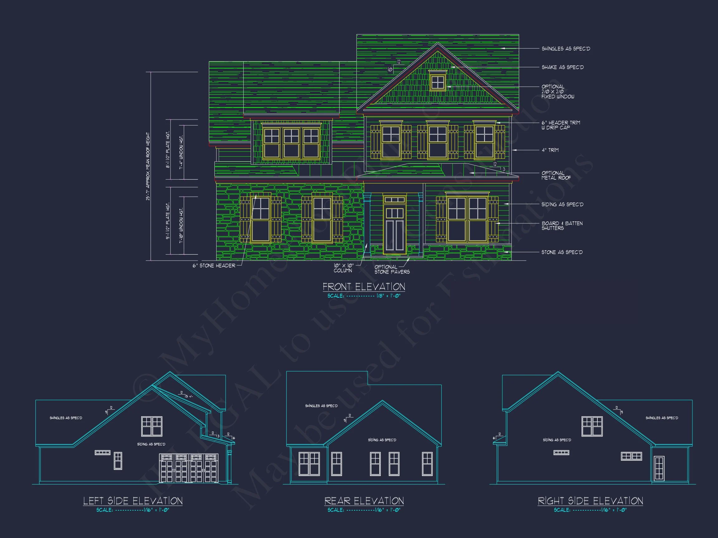 18-1975 HOUSE PLAN - Unique Modern Suburban House Plan with Detailed Floor & CAD Designs 4 Unique Modern Suburban house Plan with Detailed Floor & CAD Designs