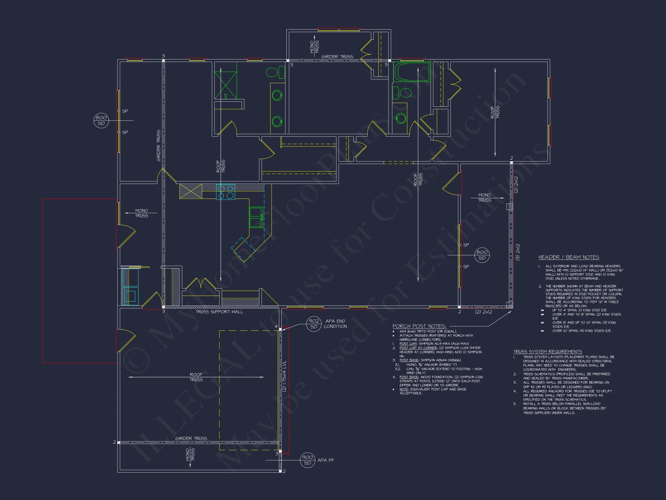 18-1699 HOUSE PLAN - Craftsman House Plan with Open Floor Layout and 2-Car Garage 7 Craftsman house Plan with Open Floor Layout and 2-Car Garage