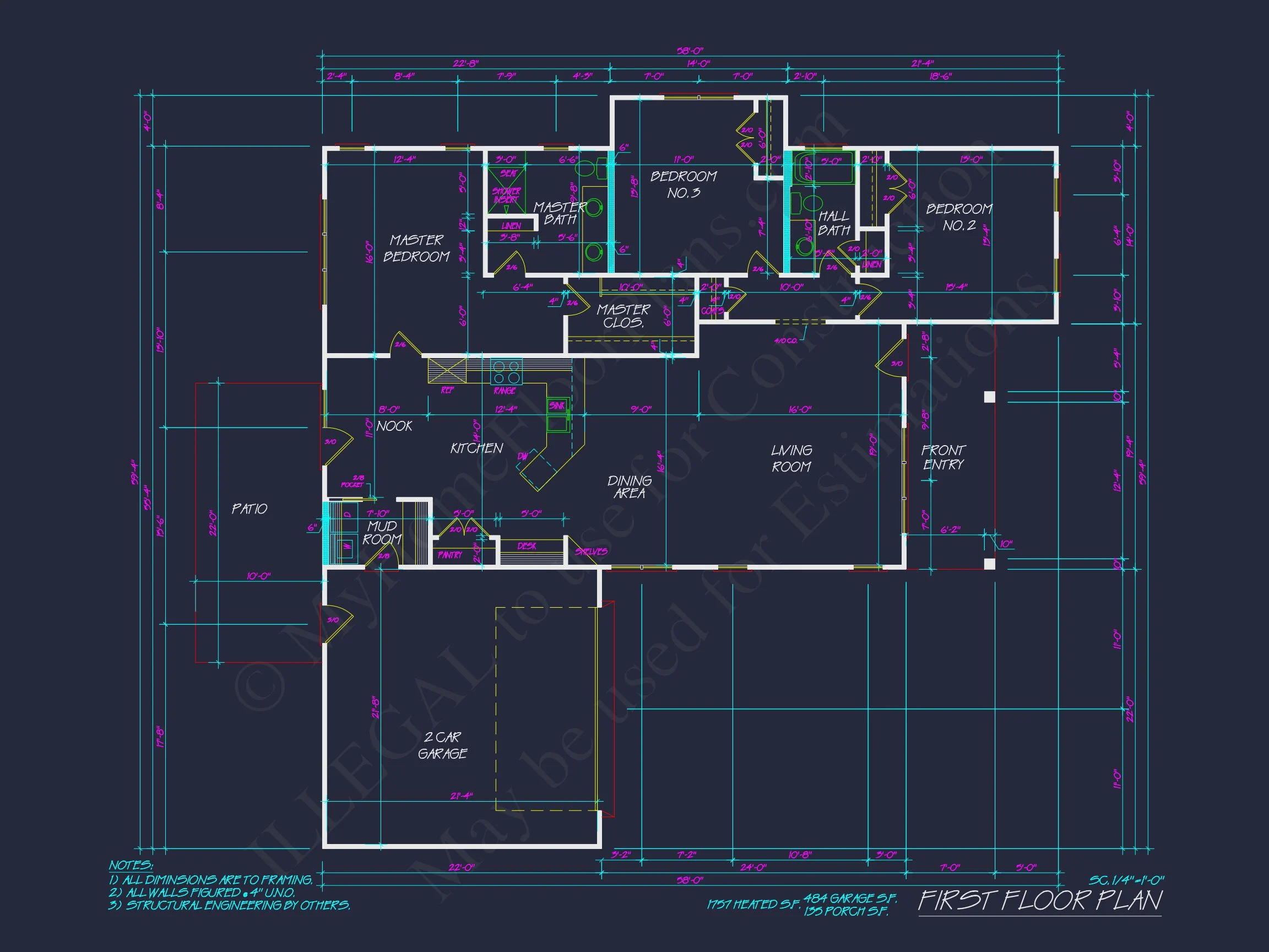 18-1699 HOUSE PLAN - Craftsman House Plan with Open Floor Layout and 2-Car Garage 5 Craftsman house Plan with Open Floor Layout and 2-Car Garage