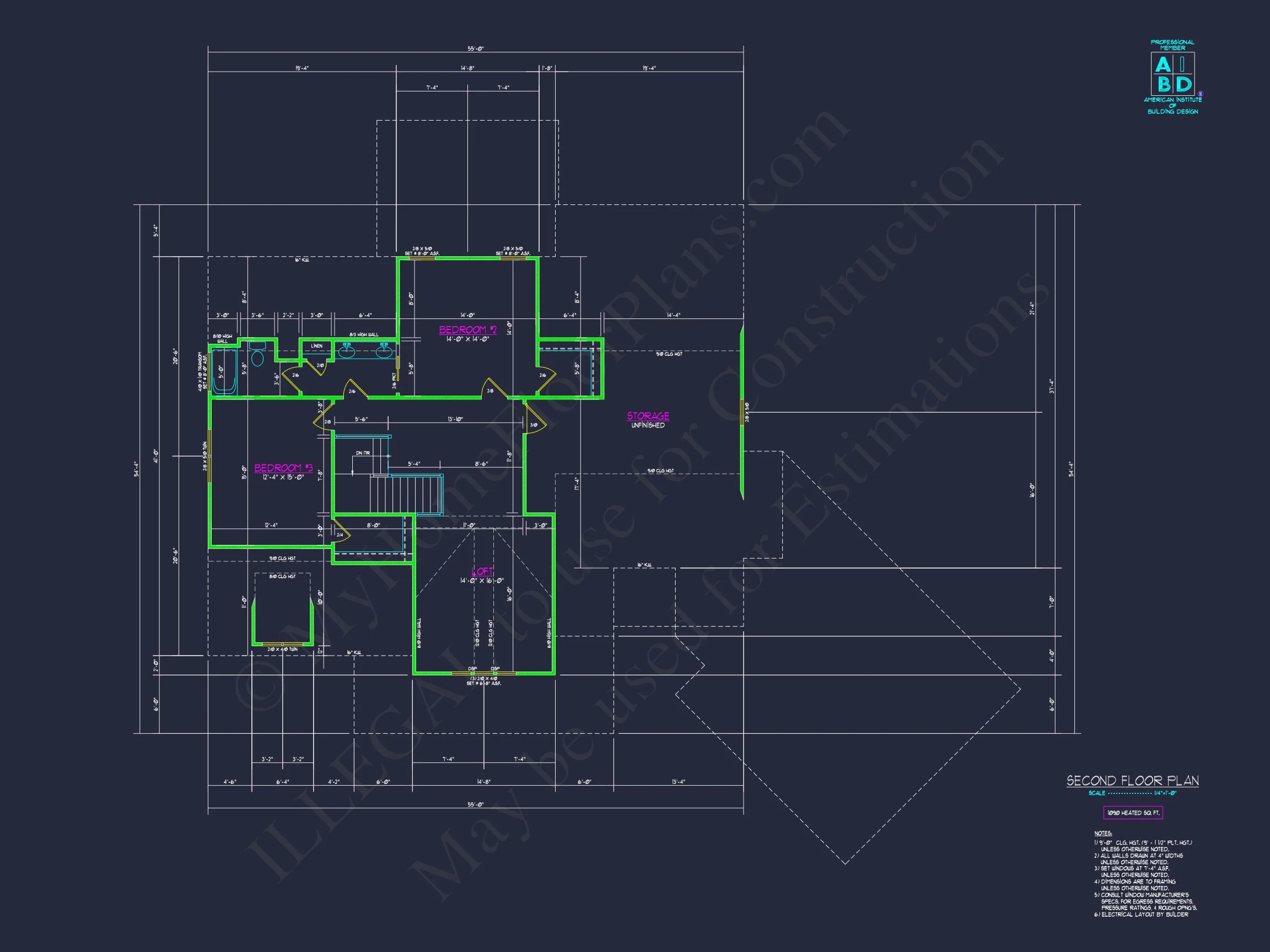 18-1453 HOUSE PLAN - Spacious 2-Story House Plan with Modern Craftsman Designs 7 Spacious 2-Story house Plan with Modern Craftsman Designs