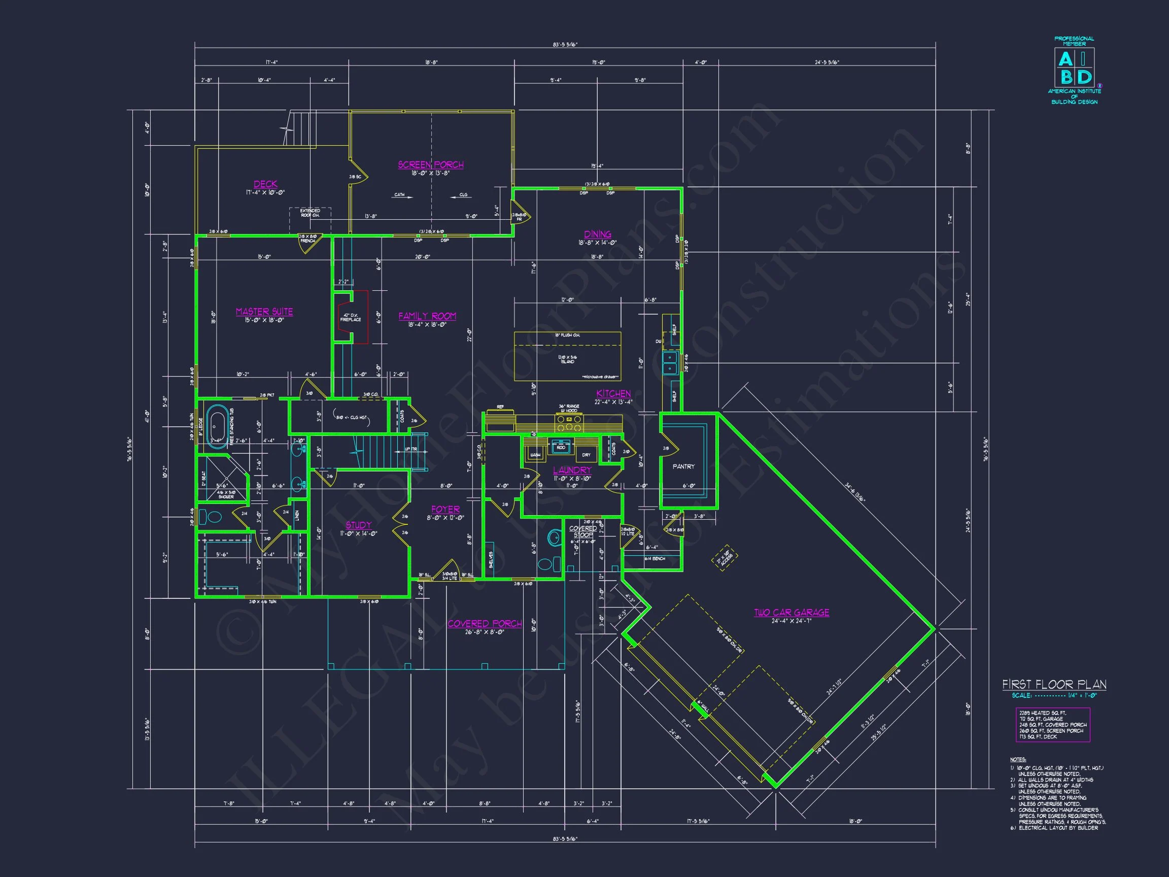 18-1453 HOUSE PLAN - Spacious 2-Story House Plan with Modern Craftsman Designs 5 Spacious 2-Story house Plan with Modern Craftsman Designs
