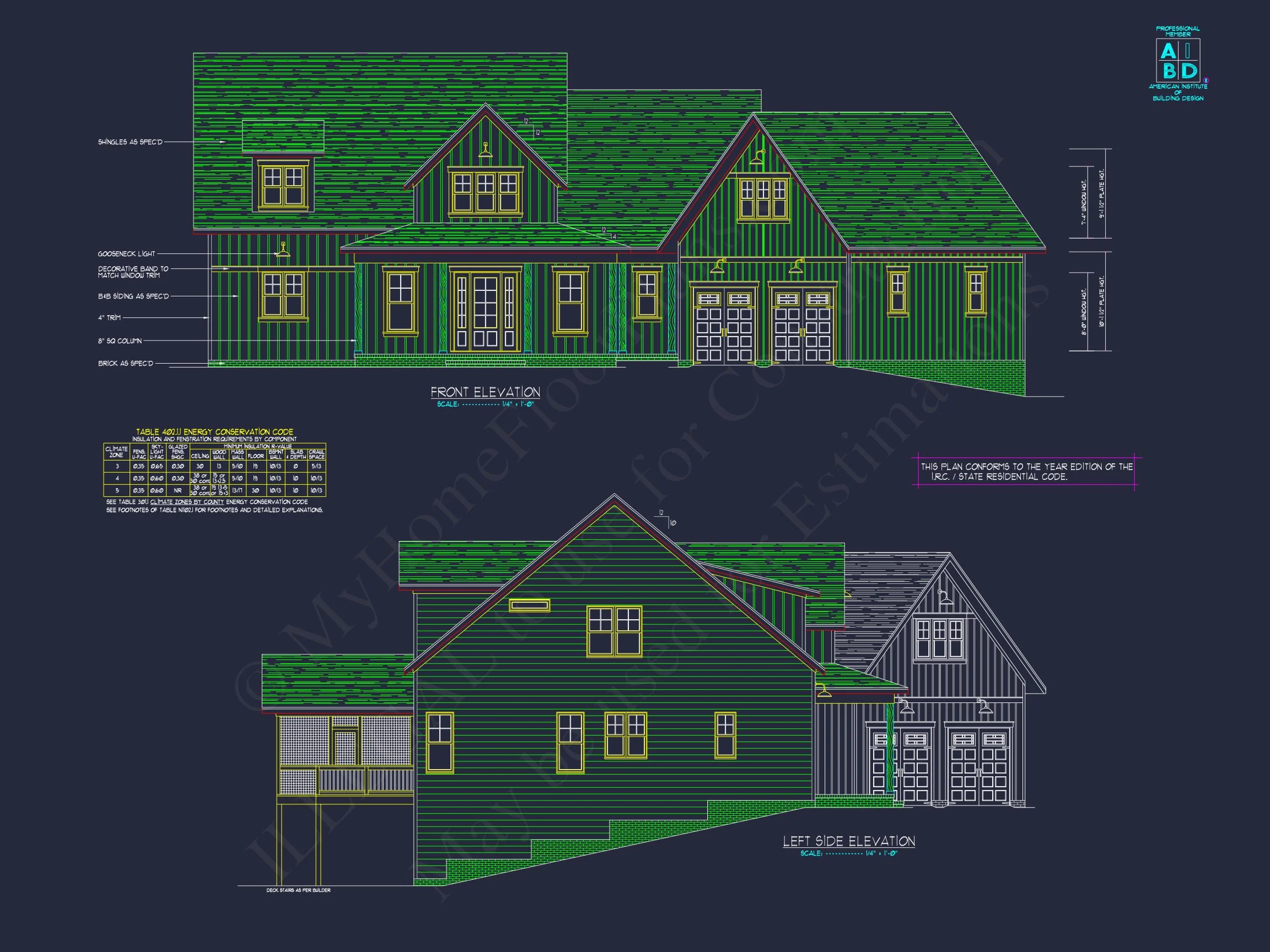 18-1453 HOUSE PLAN - Spacious 2-Story House Plan with Modern Craftsman Designs 2 Spacious 2-Story house Plan with Modern Craftsman Designs