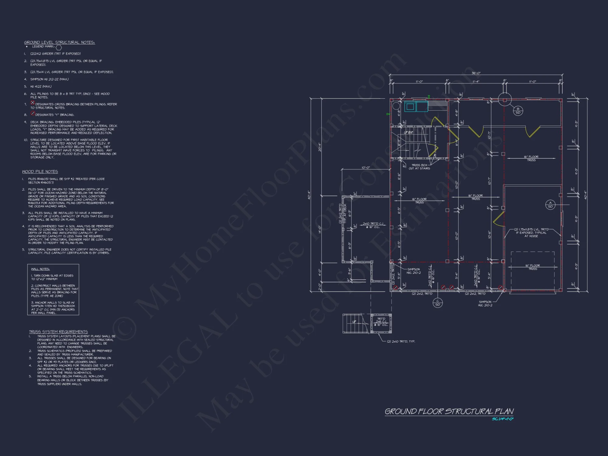 Coastal house Plan with Complete Floor Designs and Blueprints