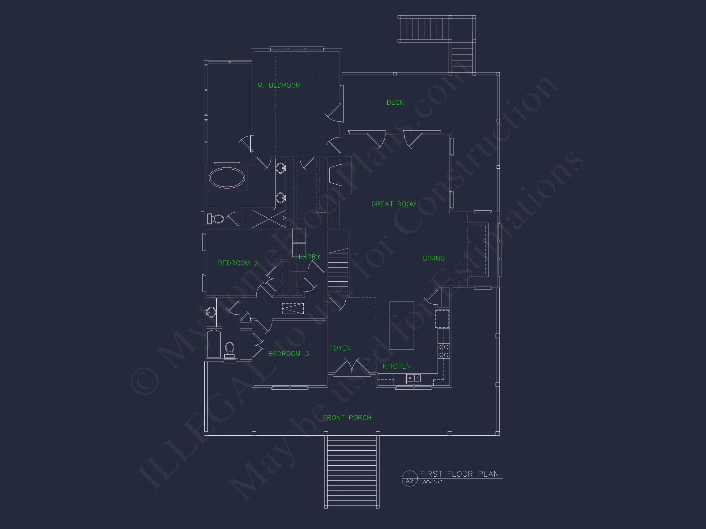 17-1505 HOUSE PLAN - Raised Coastal Cottage House Plan — 2 Bed, 2 Bath, 1,390 Sq Ft 9 Charming house Plan With Floor Plan and Coastal Designs
