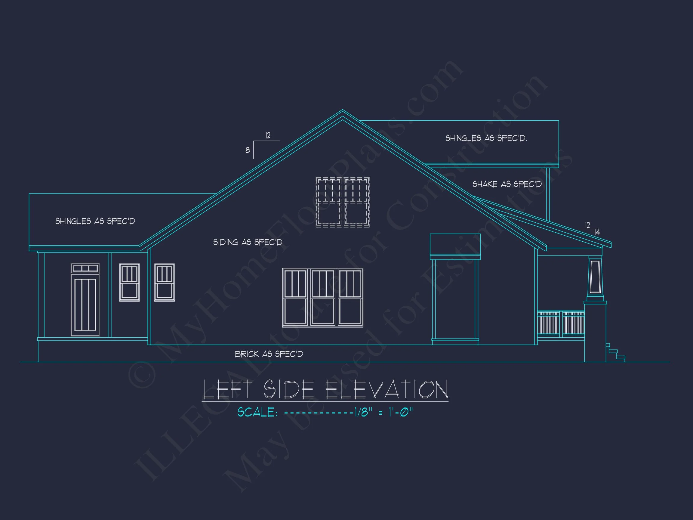 17-1050 HOUSE PLAN - Charming Craftsman House Plan with Open Floor Plan Design 4 Charming Craftsman house Plan with Open Floor Plan Design