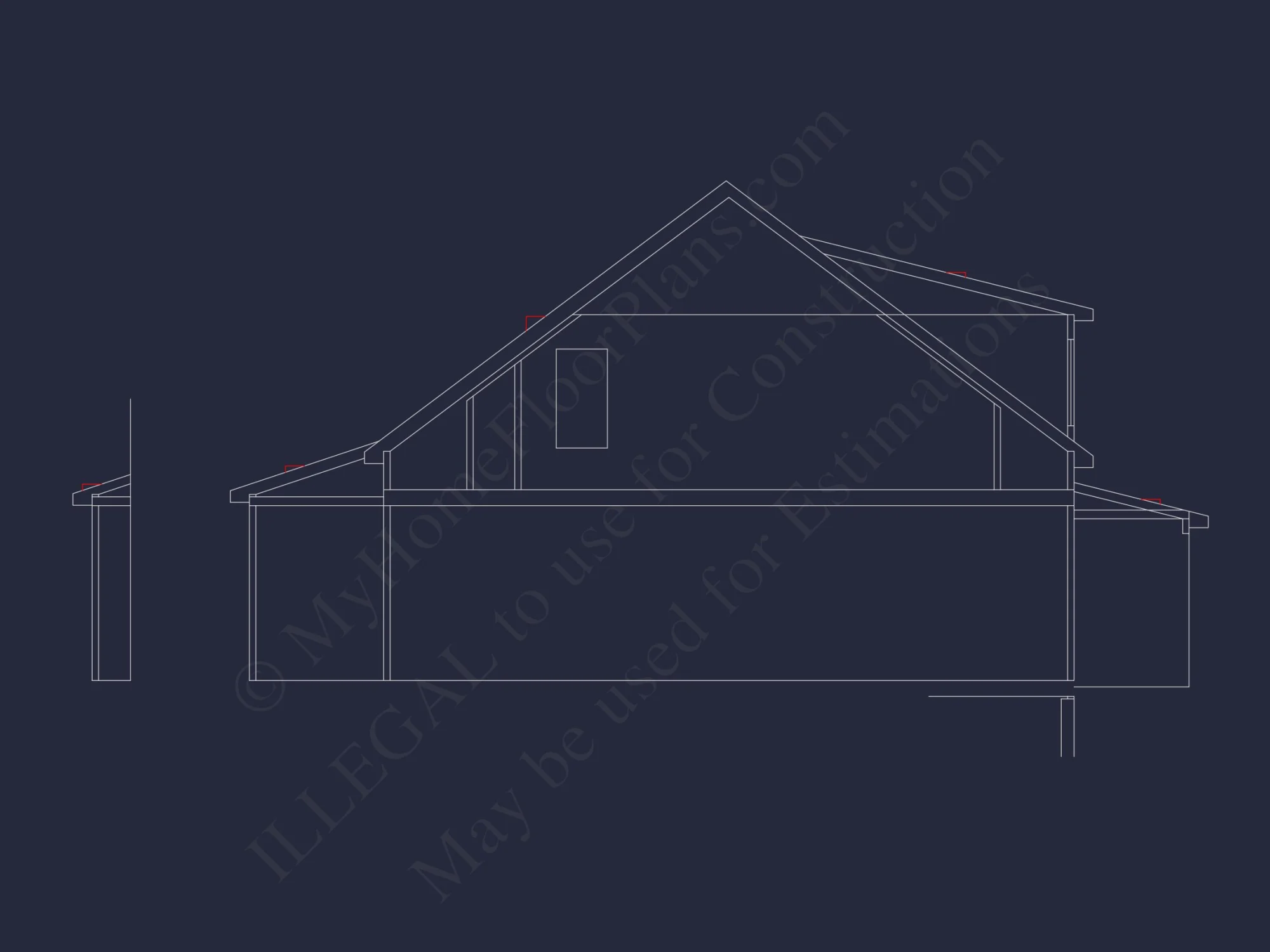 Modern Craftsman house Floor Plan with 2-Story Architecture Designs
