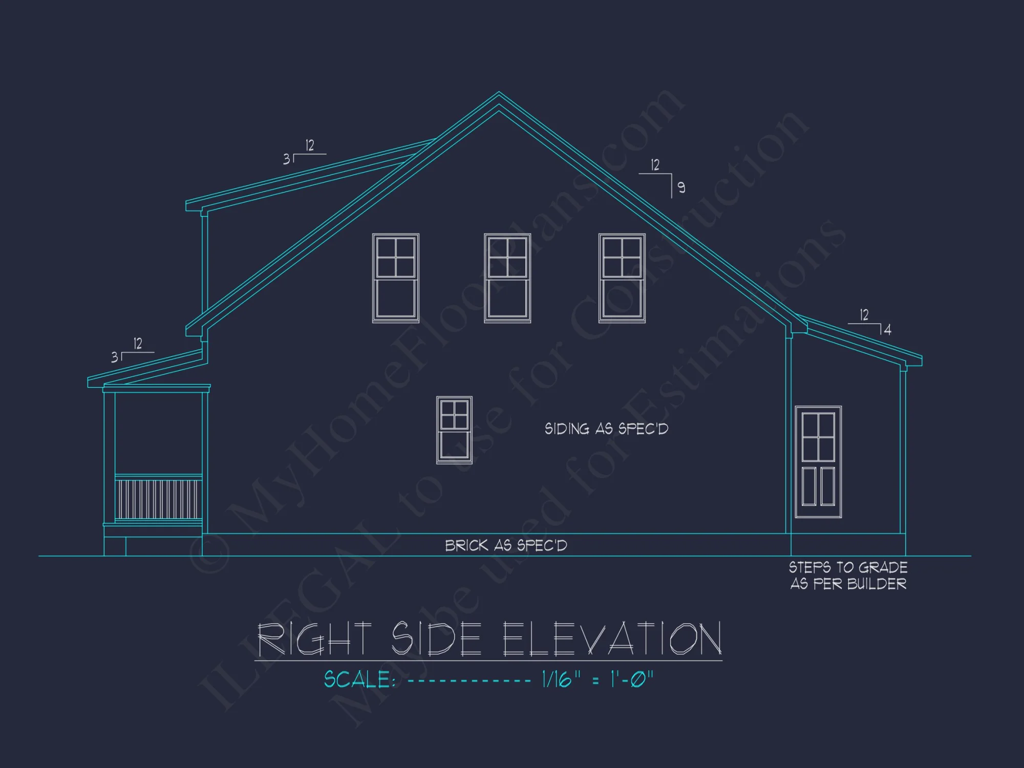 Modern Craftsman house Floor Plan with 2-Story Architecture Designs