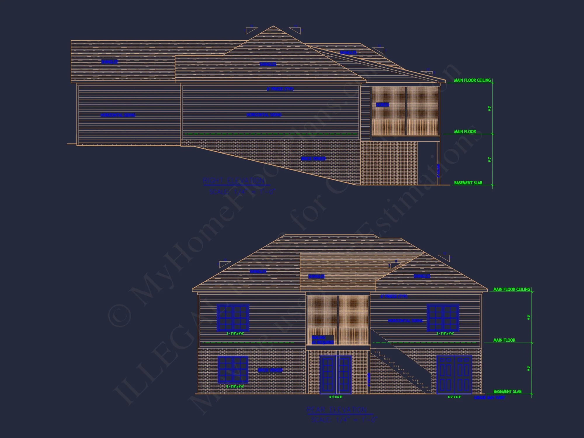 Efficient house Plan: Detailed Floor Plan with CAD Designs