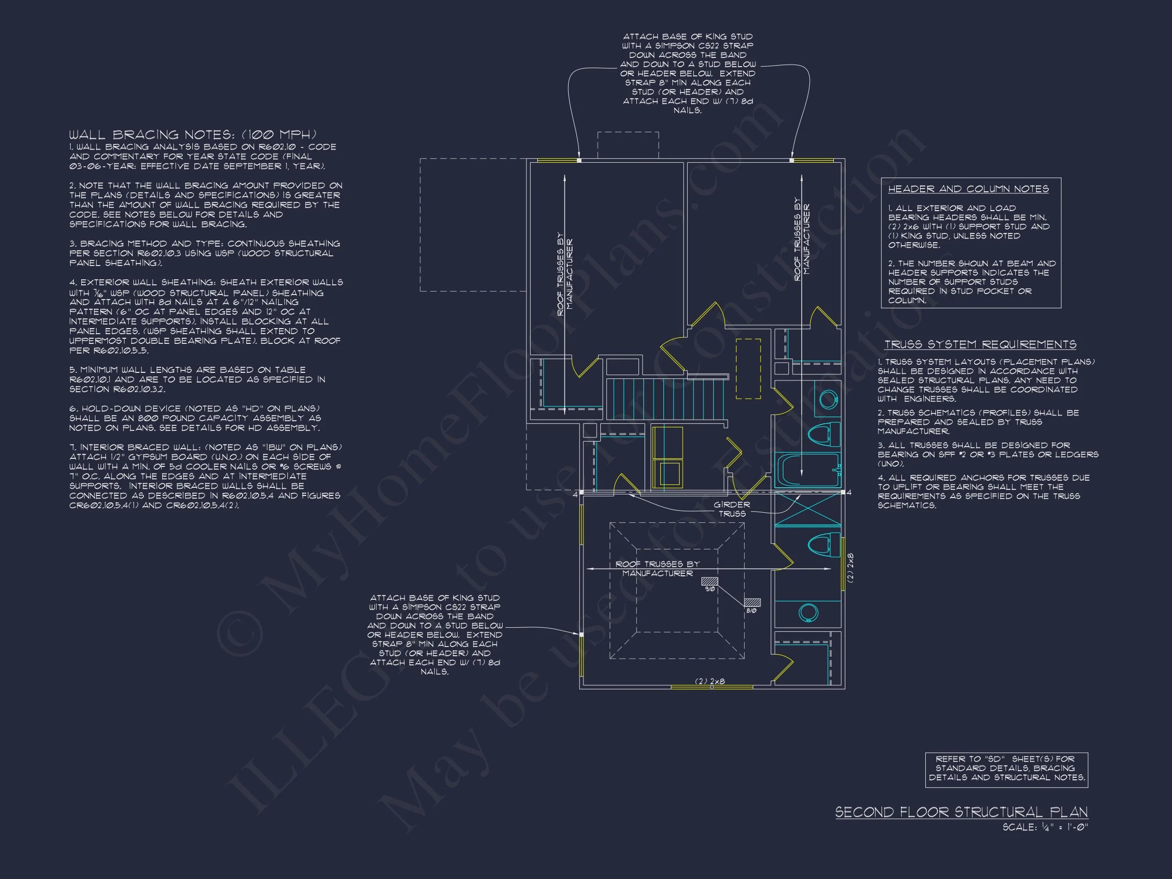 16-1000 HOUSE PLAN - Traditional Neo-Colonial House Plan – 3 Bed, 2 Bath, 1,411 Sq Ft 11 Efficient 2-Story house Plan with 3 Bedrooms and CAD Design