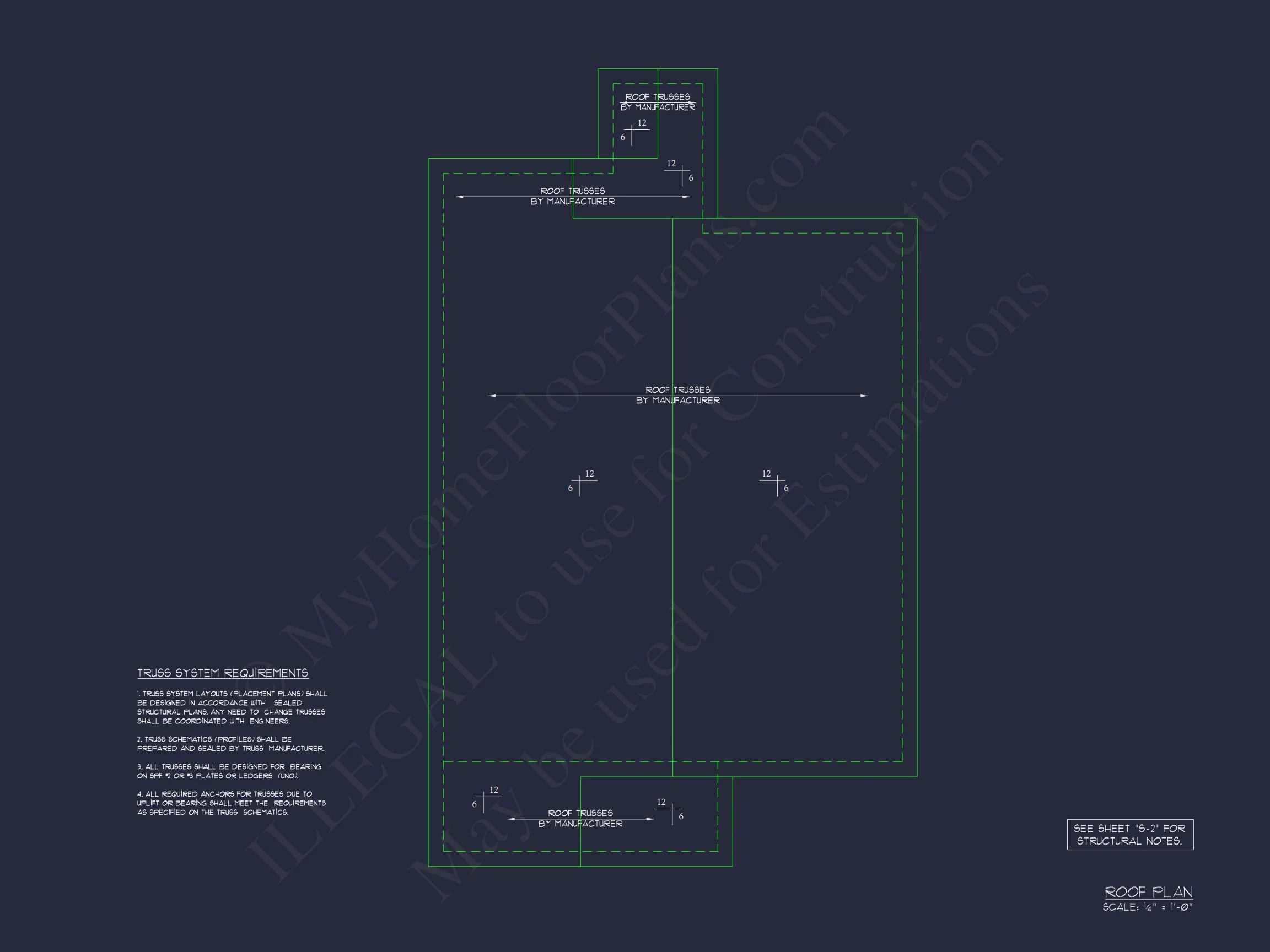 15-1901 HOUSE PLAN - 1130 Sq. Ft. House Plan with Open Floor Blueprint | CAD Designs 12 CAD Designs