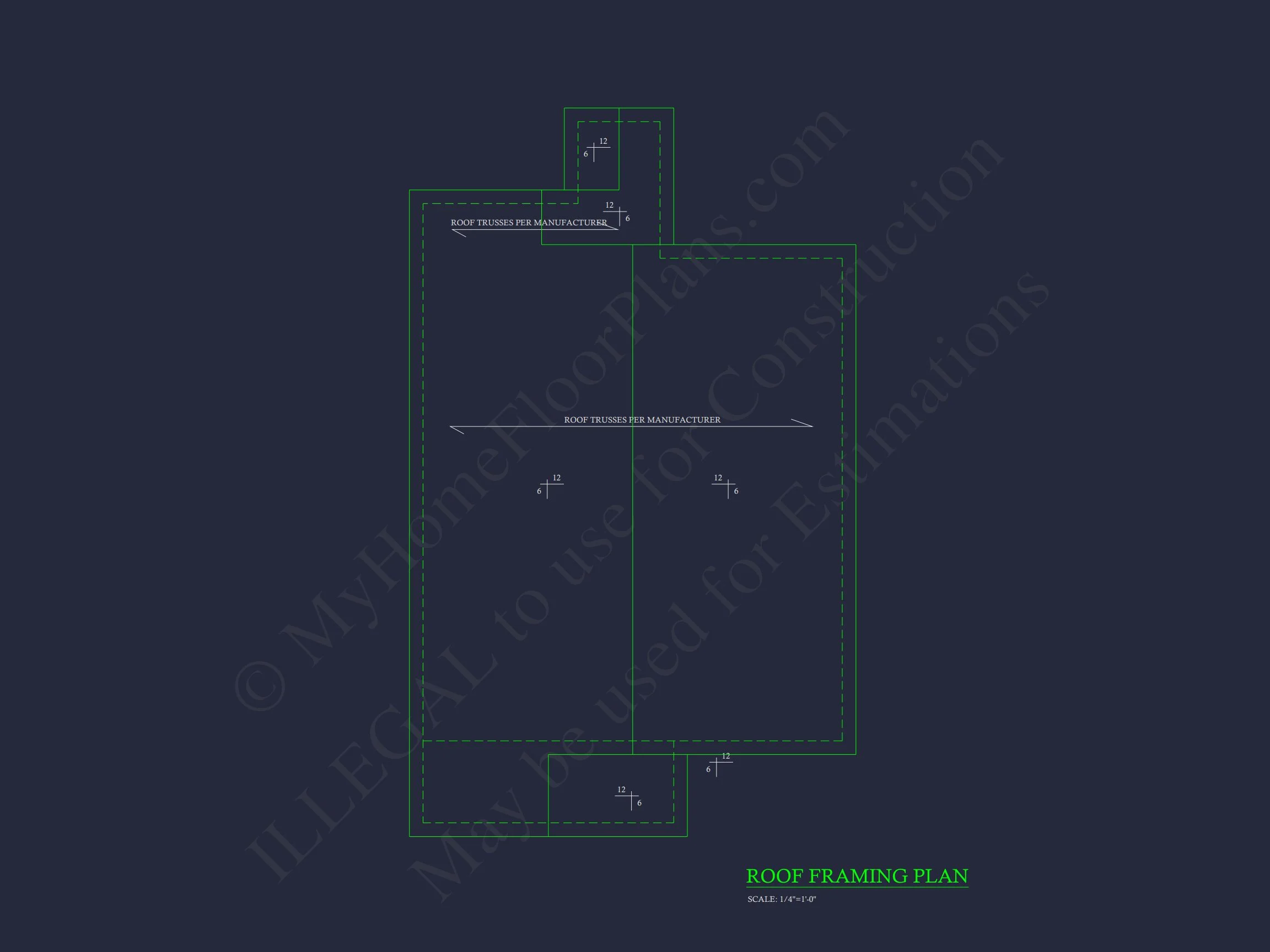 15-1901 HOUSE PLAN - 1130 Sq. Ft. House Plan with Open Floor Blueprint | CAD Designs 8 CAD Designs