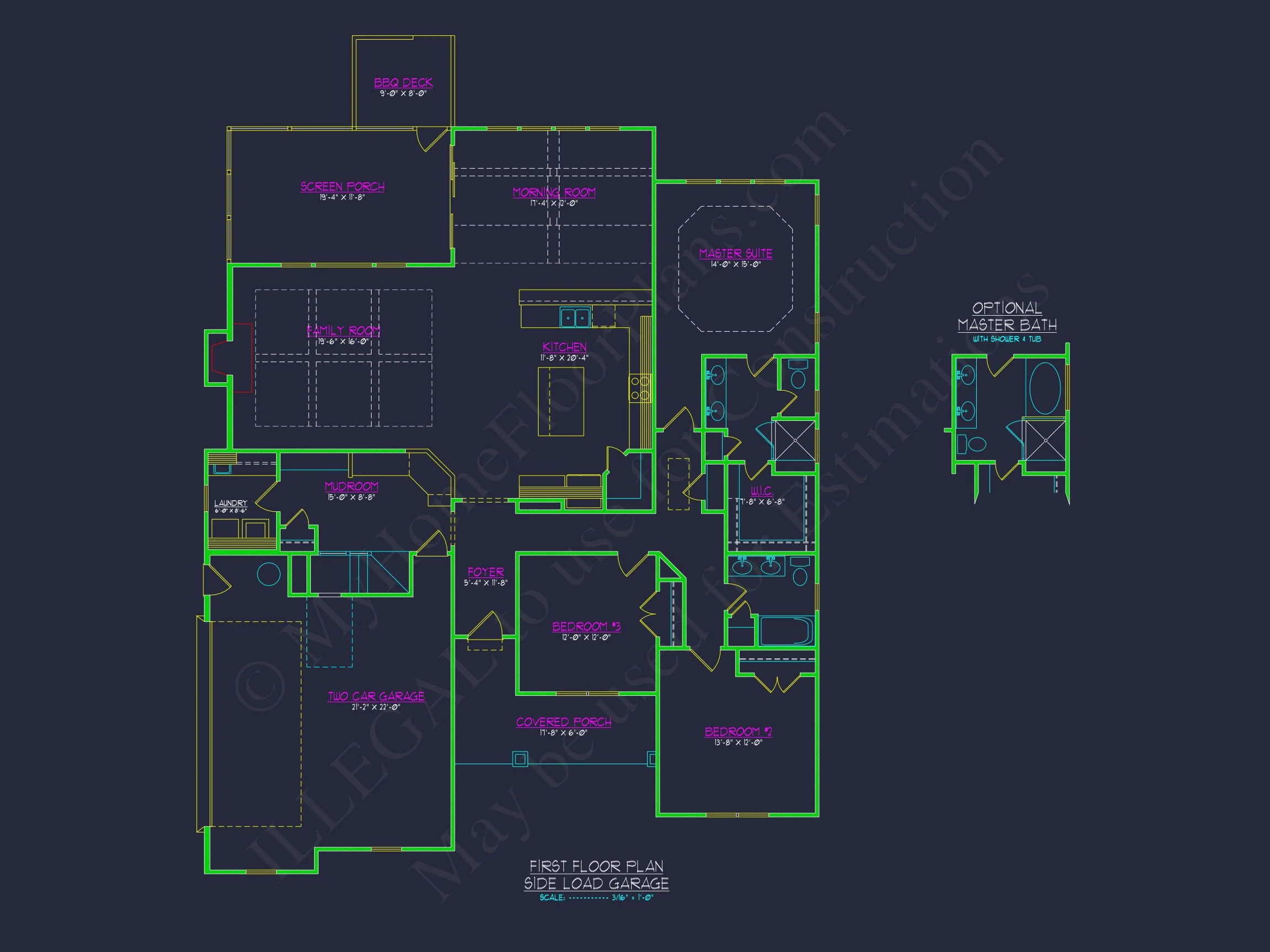 15-1637 HOUSE PLAN - Versatile House Floor Plan | Modern Craftsman Designs with CAD Blueprints 12 Versatile house Floor Plan
