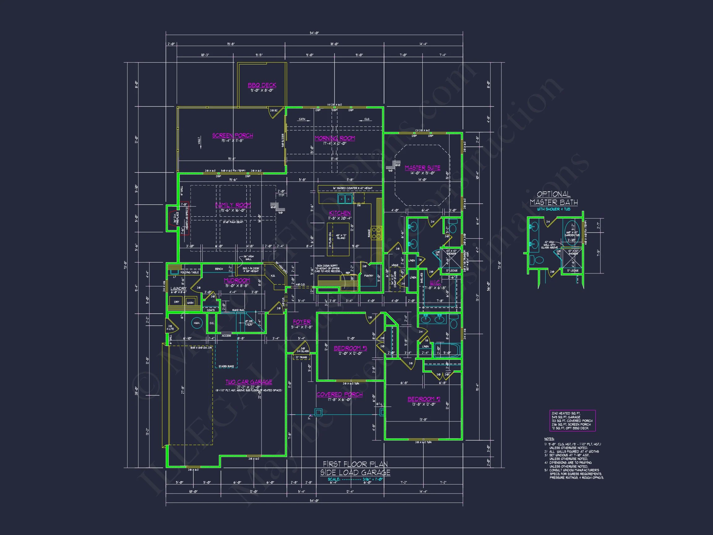 15-1637 HOUSE PLAN - Versatile House Floor Plan | Modern Craftsman Designs with CAD Blueprints 10 Versatile house Floor Plan