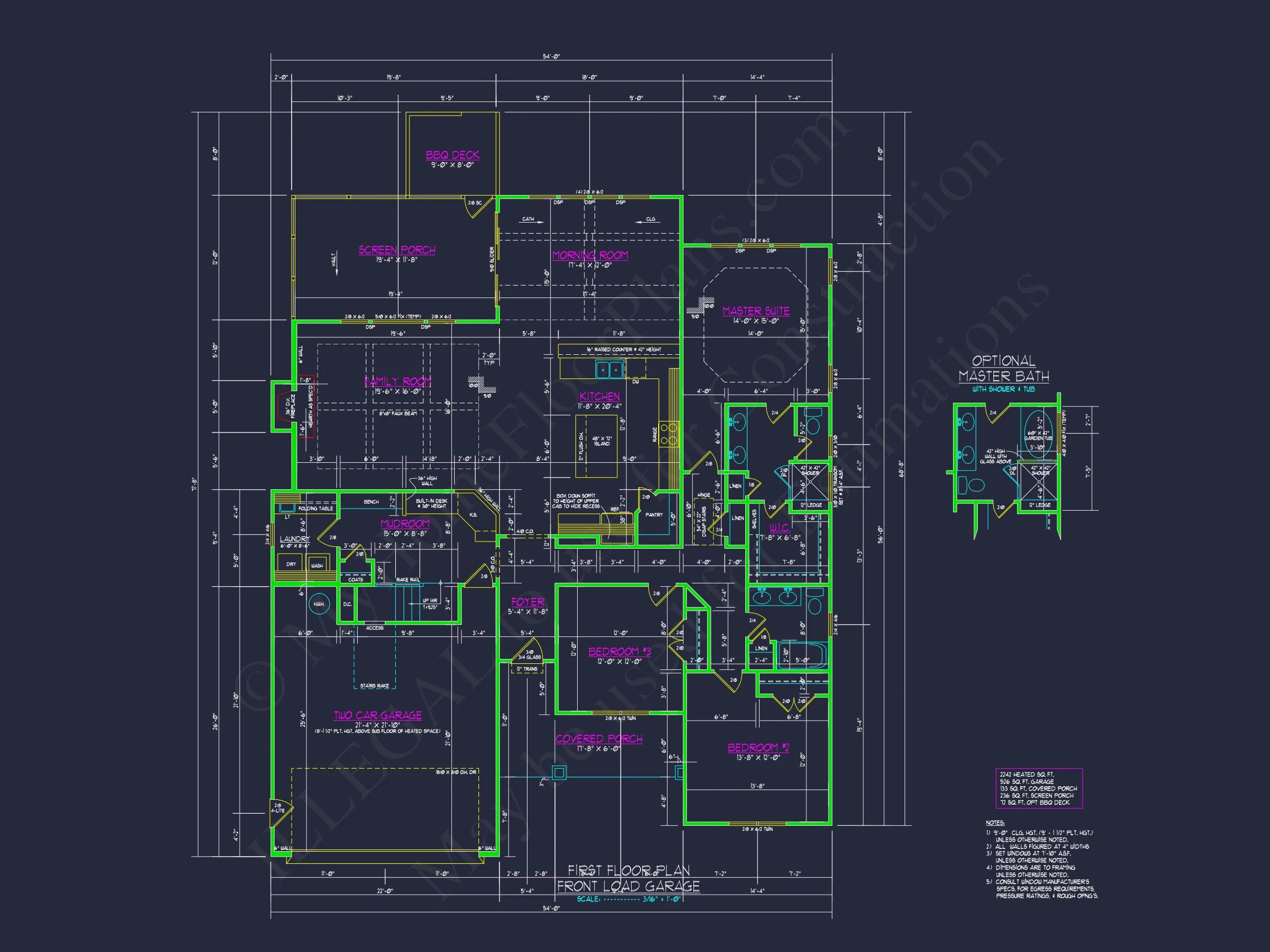 15-1637 HOUSE PLAN - Versatile House Floor Plan | Modern Craftsman Designs with CAD Blueprints 9 Modern Craftsman Designs with CAD Blueprints