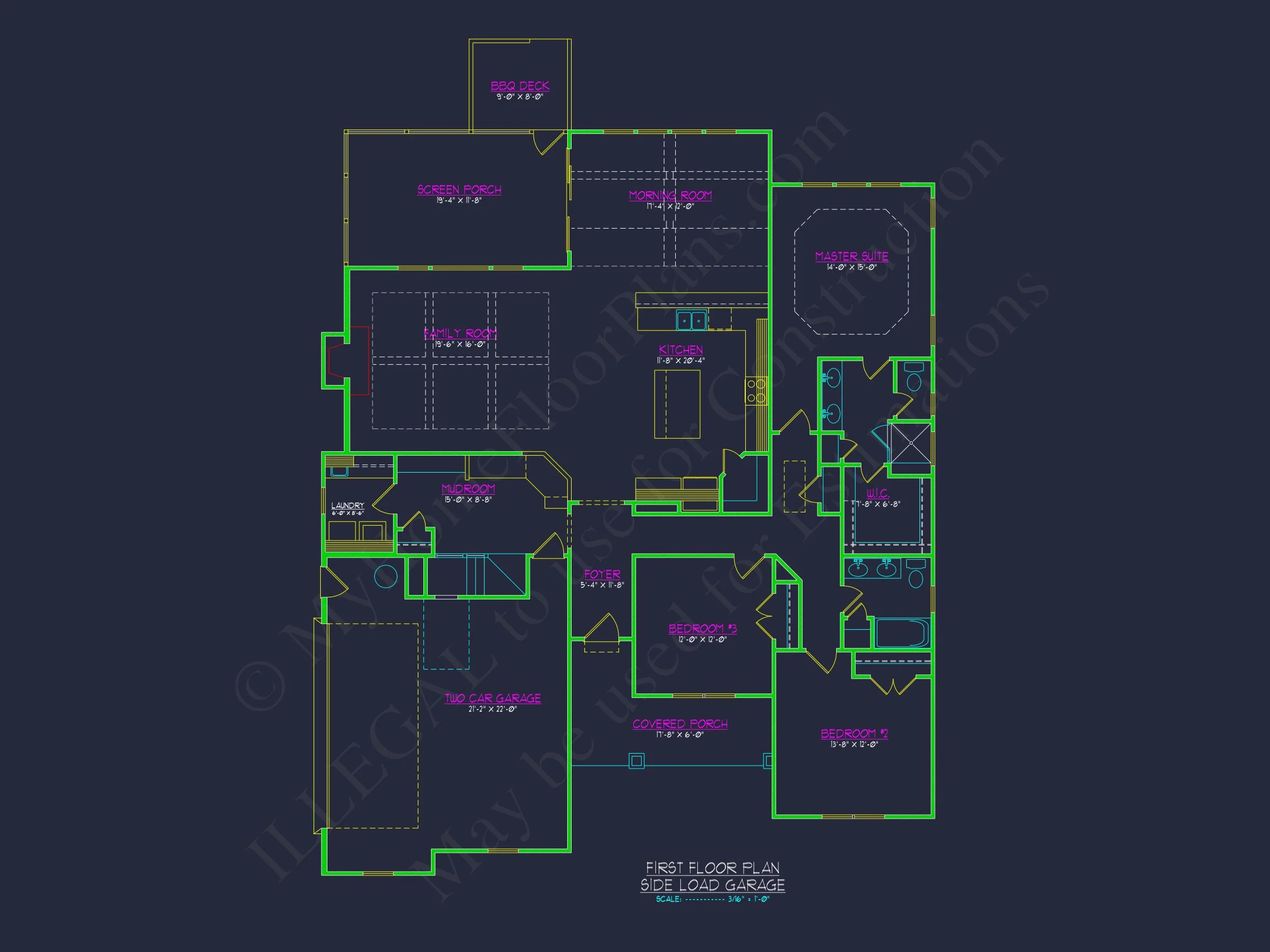 15-1637 HOUSE PLAN - Versatile House Floor Plan | Modern Craftsman Designs with CAD Blueprints 8 Versatile house Floor Plan