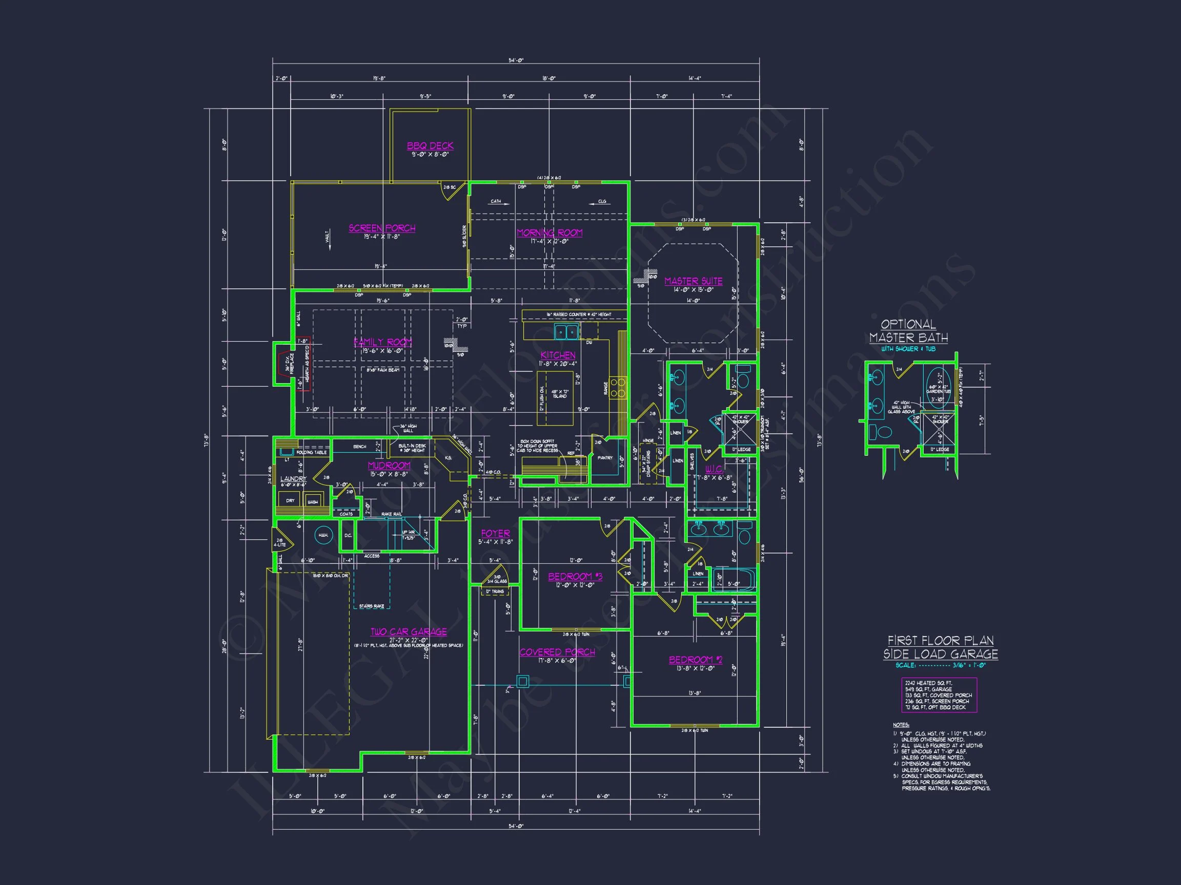 15-1637 HOUSE PLAN - Versatile House Floor Plan | Modern Craftsman Designs with CAD Blueprints 6 Versatile house Floor Plan