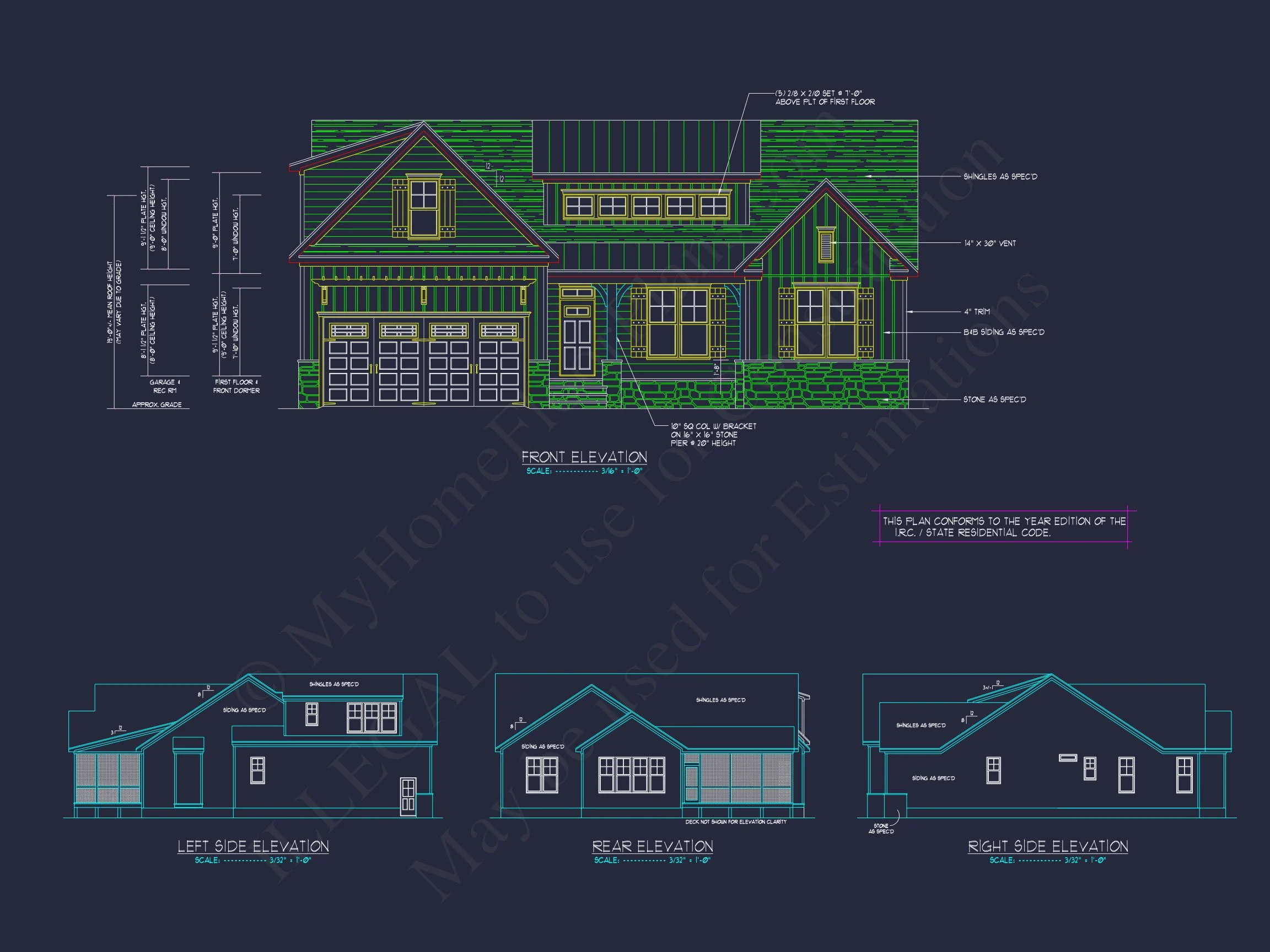 15-1637 HOUSE PLAN - Versatile House Floor Plan | Modern Craftsman Designs with CAD Blueprints 4 Versatile house Floor Plan