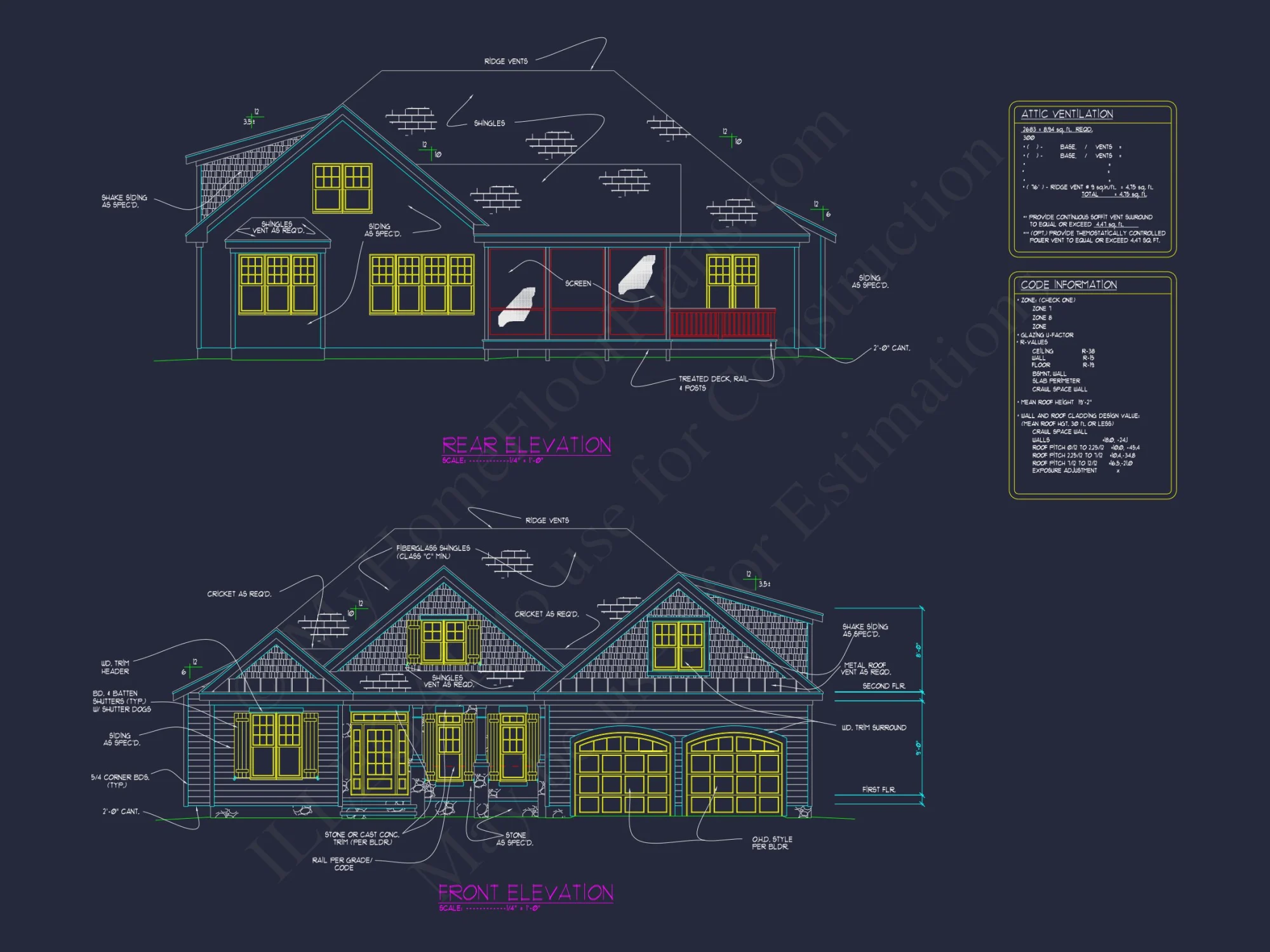 Modern Craftsman house Design Floor Plan Blueprint