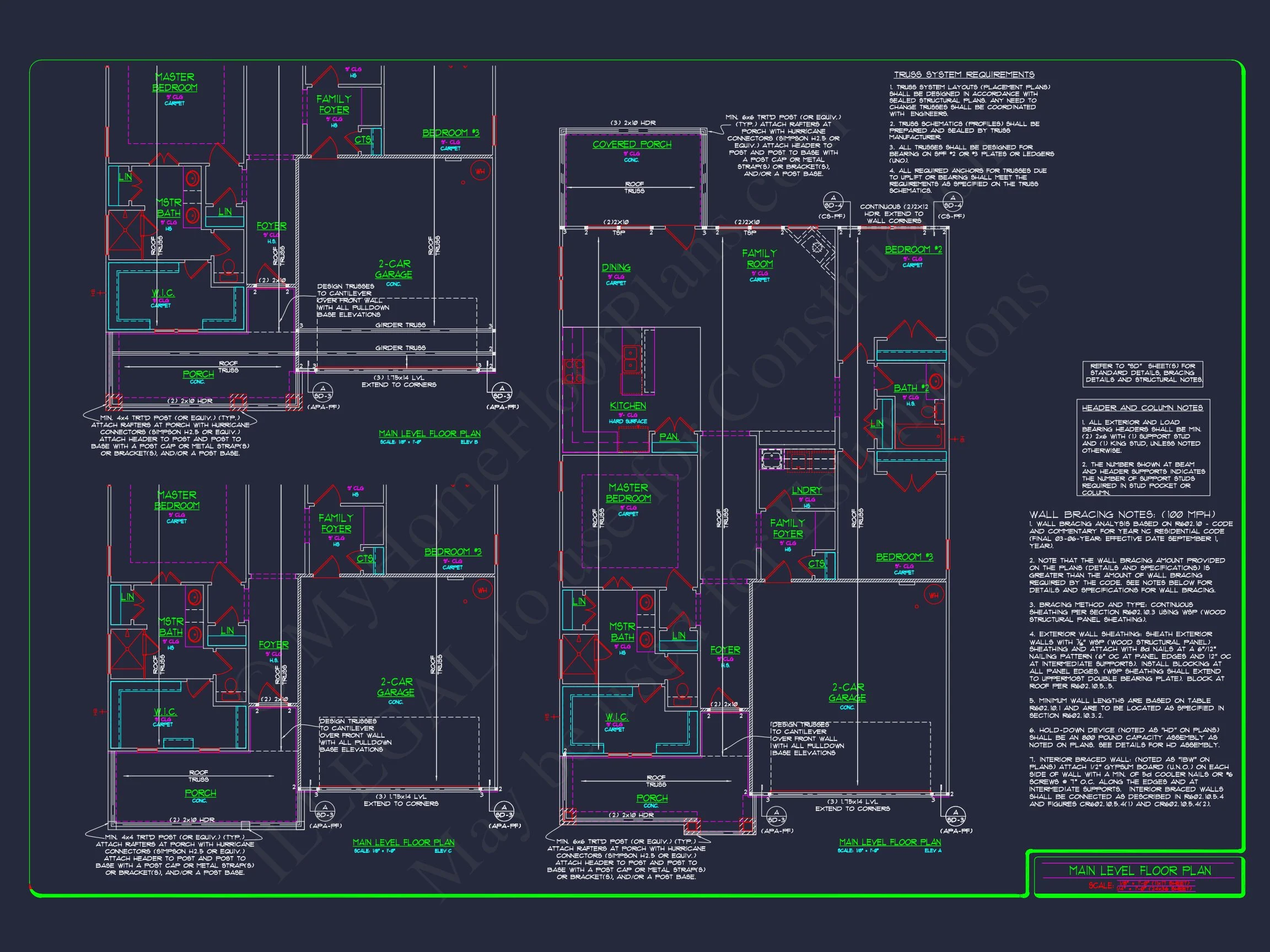 15-1253 HOUSE PLAN - Craftsman House Plan with Bonus Room | CAD and Blueprints 26 Craftsman house Plan with Bonus Room
