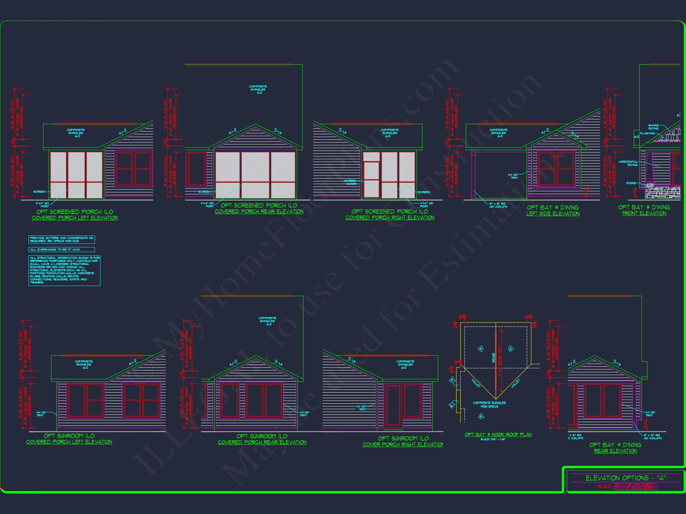 15-1253 HOUSE PLAN - Craftsman House Plan with Bonus Room | CAD and Blueprints 12 Craftsman house Plan with Bonus Room