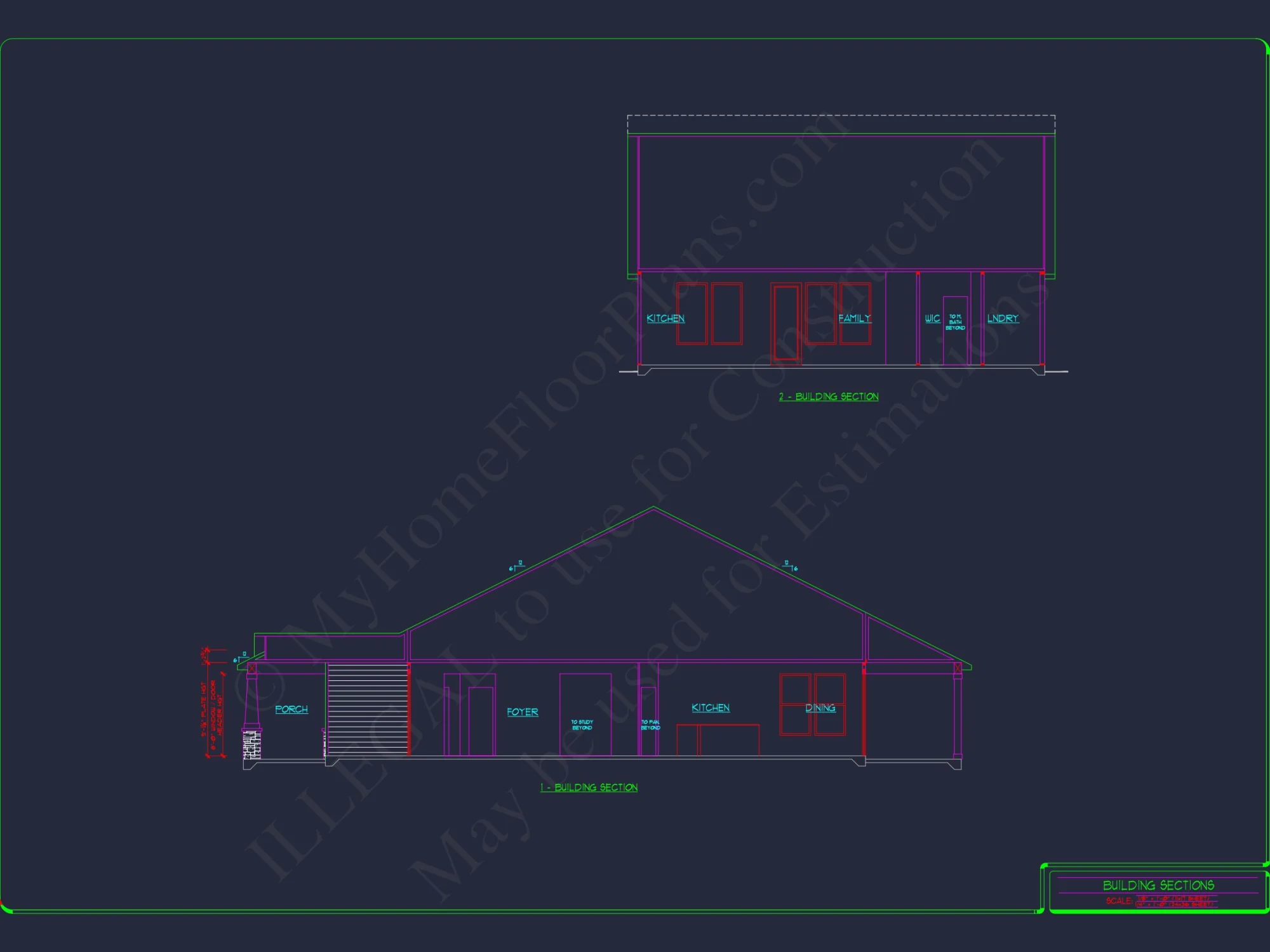 Craftsman Style house Floor Plan