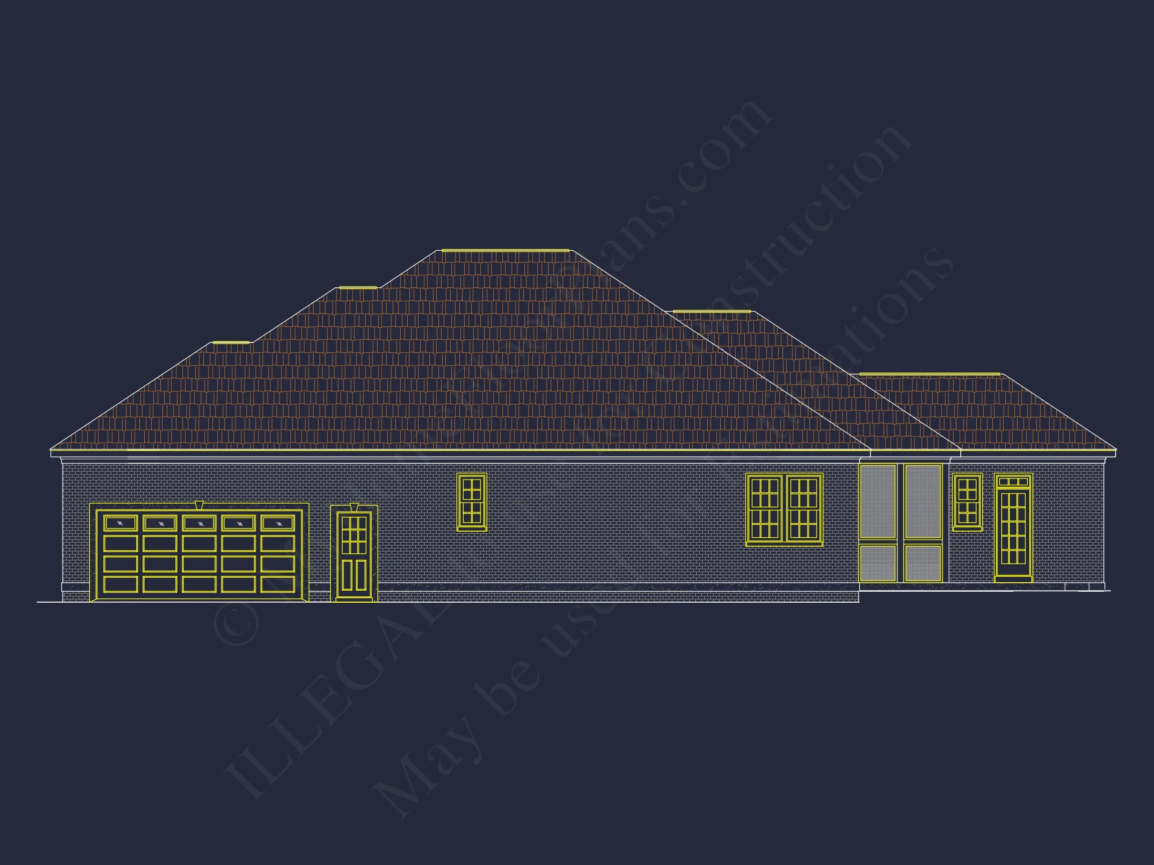 14-1766B HOUSE PLAN - Beautiful House Design CAD Blueprint with Floor Plans 4 Beautiful house Design CAD Blueprint with Floor Plans