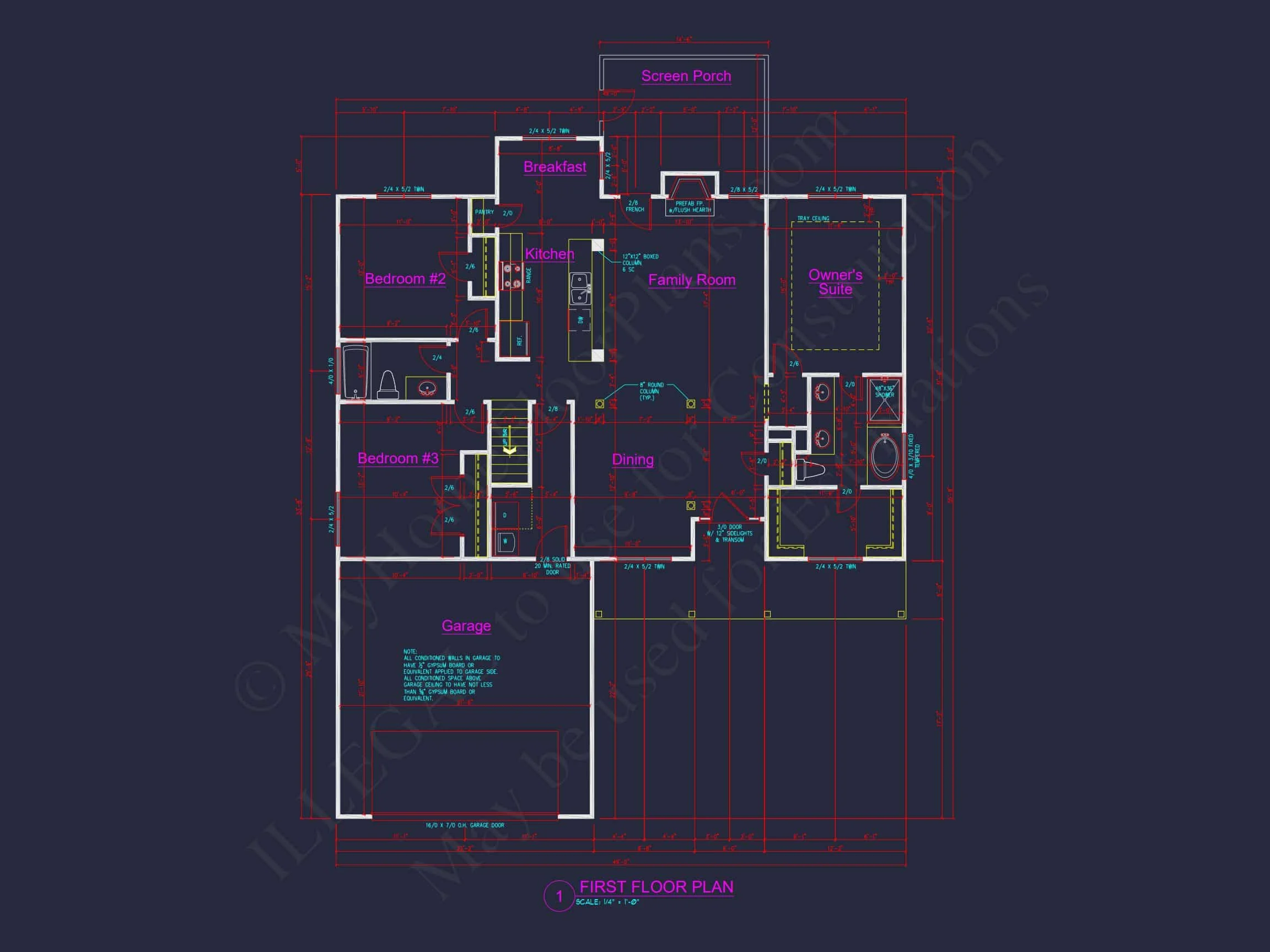 12-3333 HOUSE PLAN - Craftsman House Floor Plan: Stunning CAD Design & Blueprint 10 Craftsman house Floor Plan: Stunning CAD Design & Blueprint