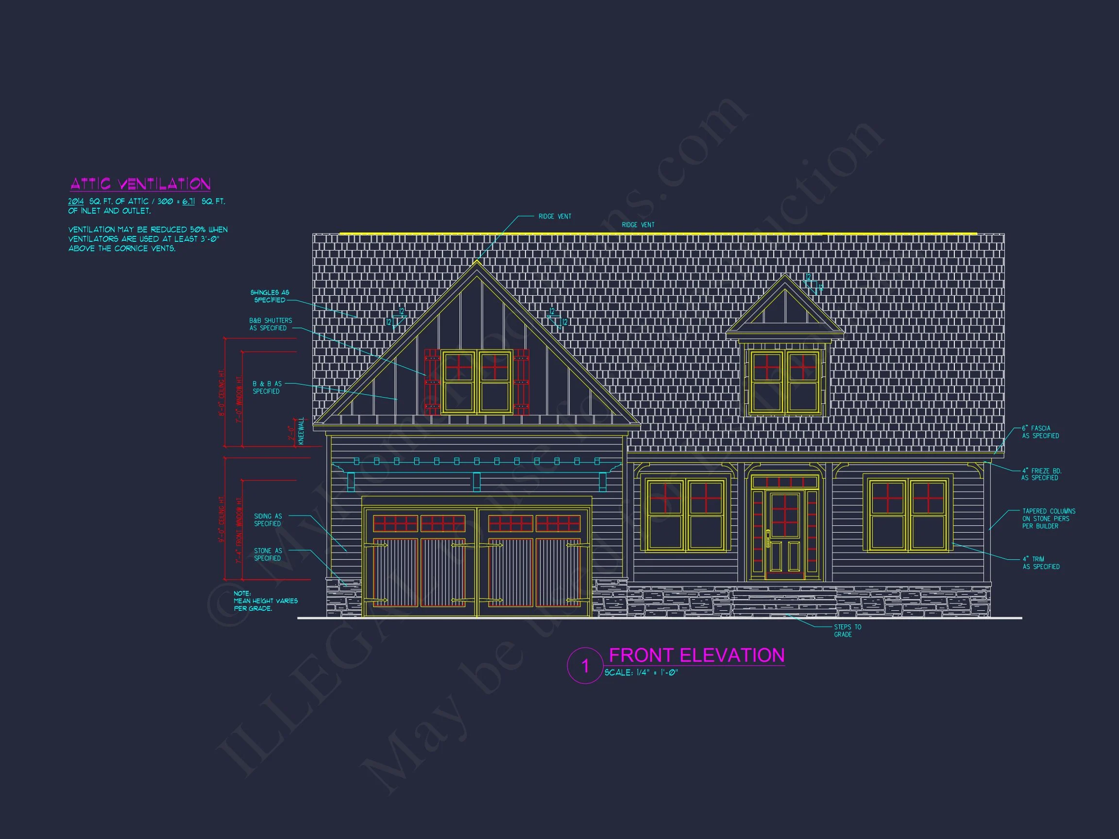 12-3333 HOUSE PLAN - Craftsman House Floor Plan: Stunning CAD Design & Blueprint 2 Craftsman house Floor Plan: Stunning CAD Design & Blueprint