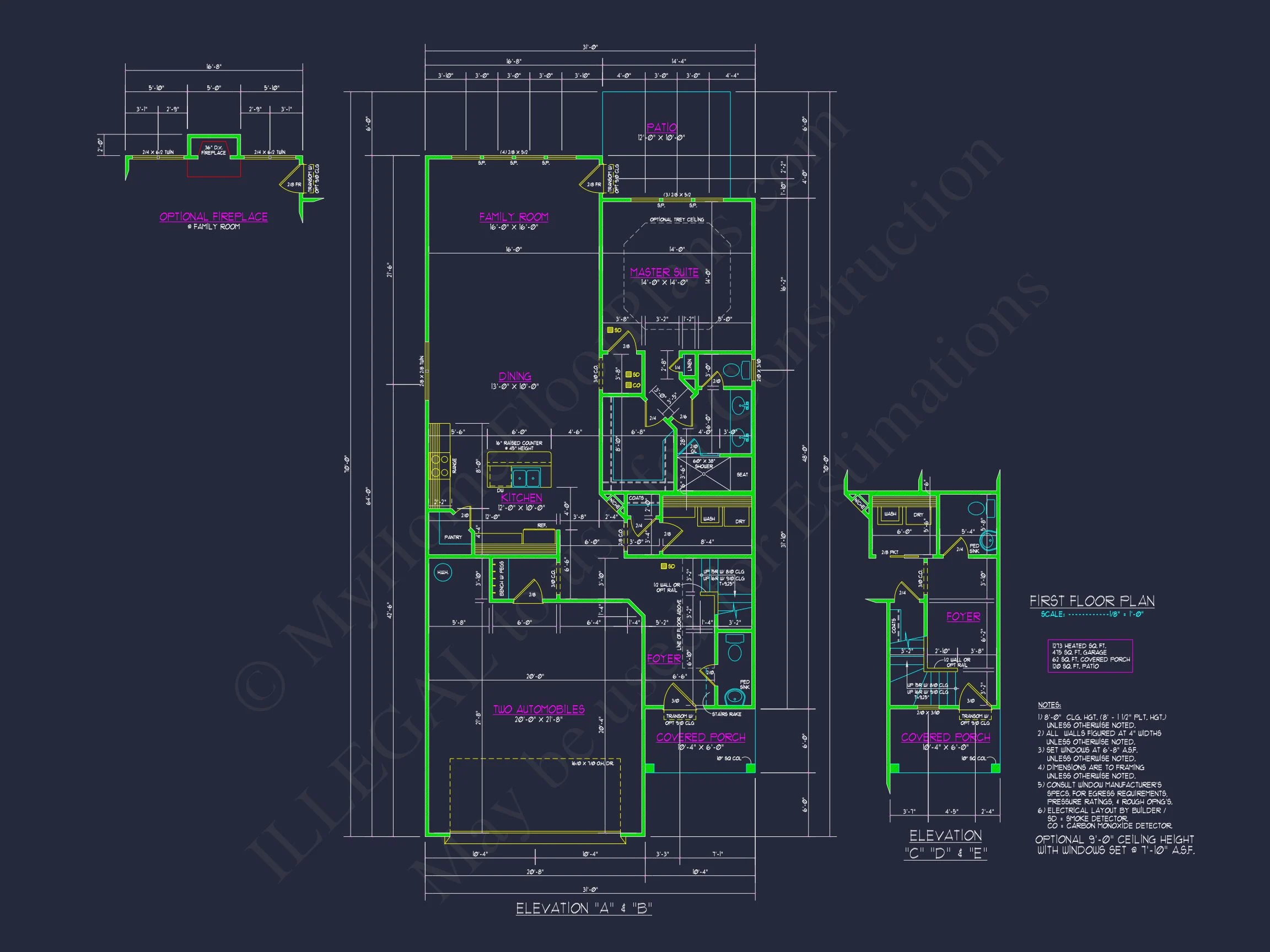 12-2461 HOUSE PLAN - Beautiful Craftsman House Plan with 3 Beds & 2 Floors 10 Beautiful Craftsman house Plan with 3 Beds & 2 Floors