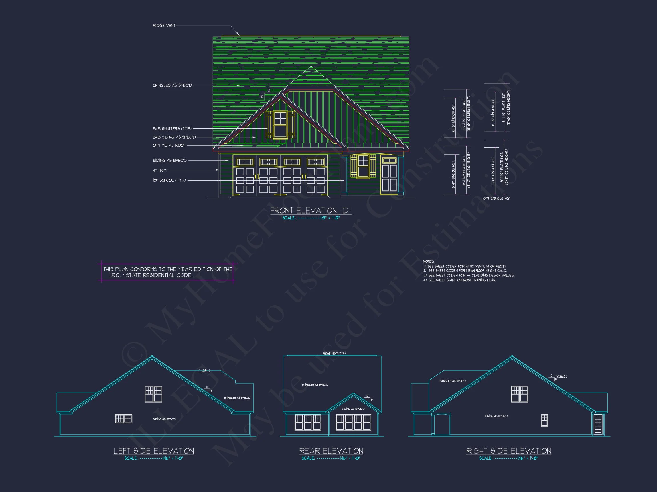 12-2461 HOUSE PLAN - Beautiful Craftsman House Plan with 3 Beds & 2 Floors 6 Beautiful Craftsman house Plan with 3 Beds & 2 Floors