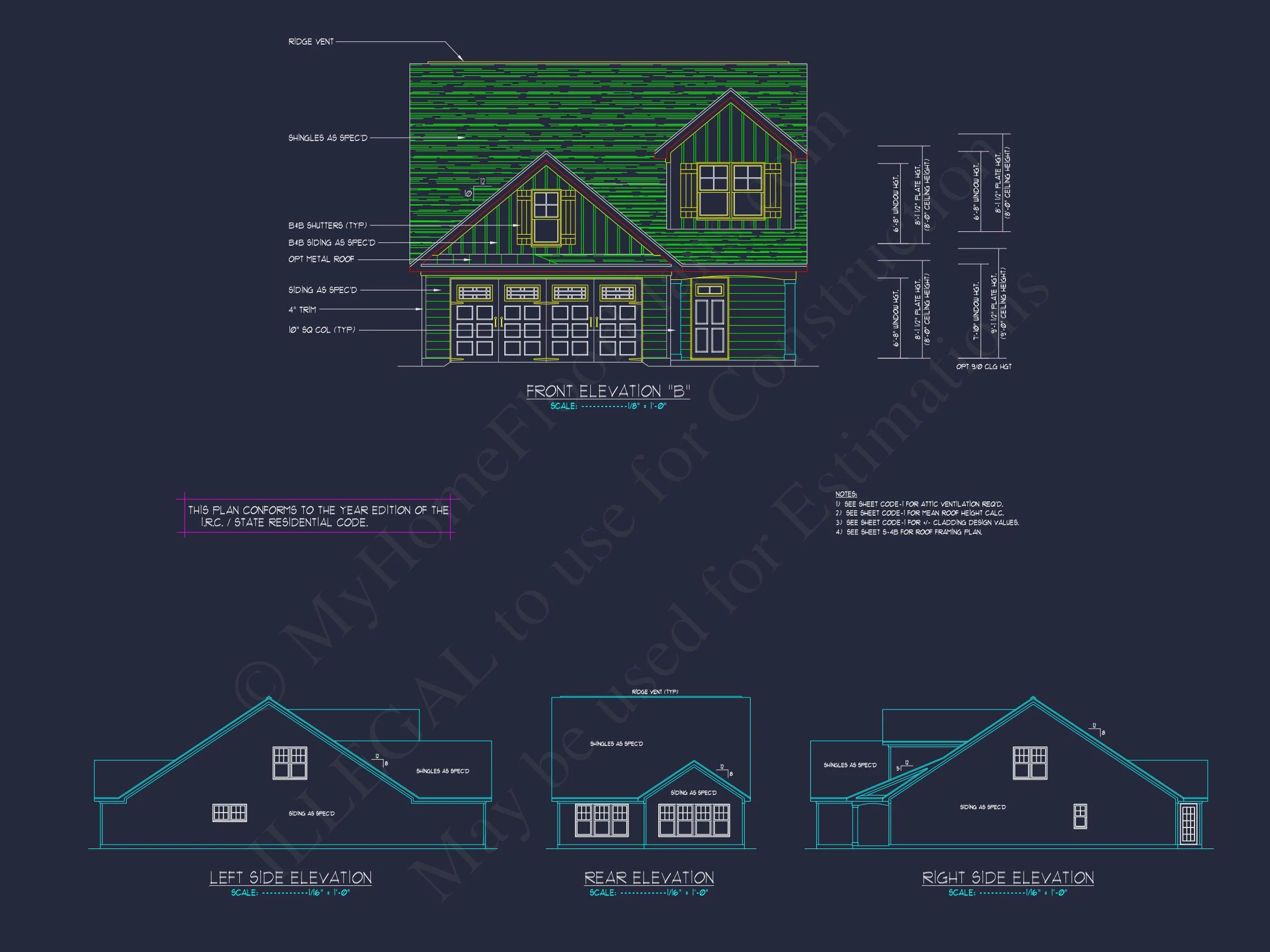 12-2461 HOUSE PLAN - Beautiful Craftsman House Plan with 3 Beds & 2 Floors 4 Beautiful Craftsman house Plan with 3 Beds & 2 Floors