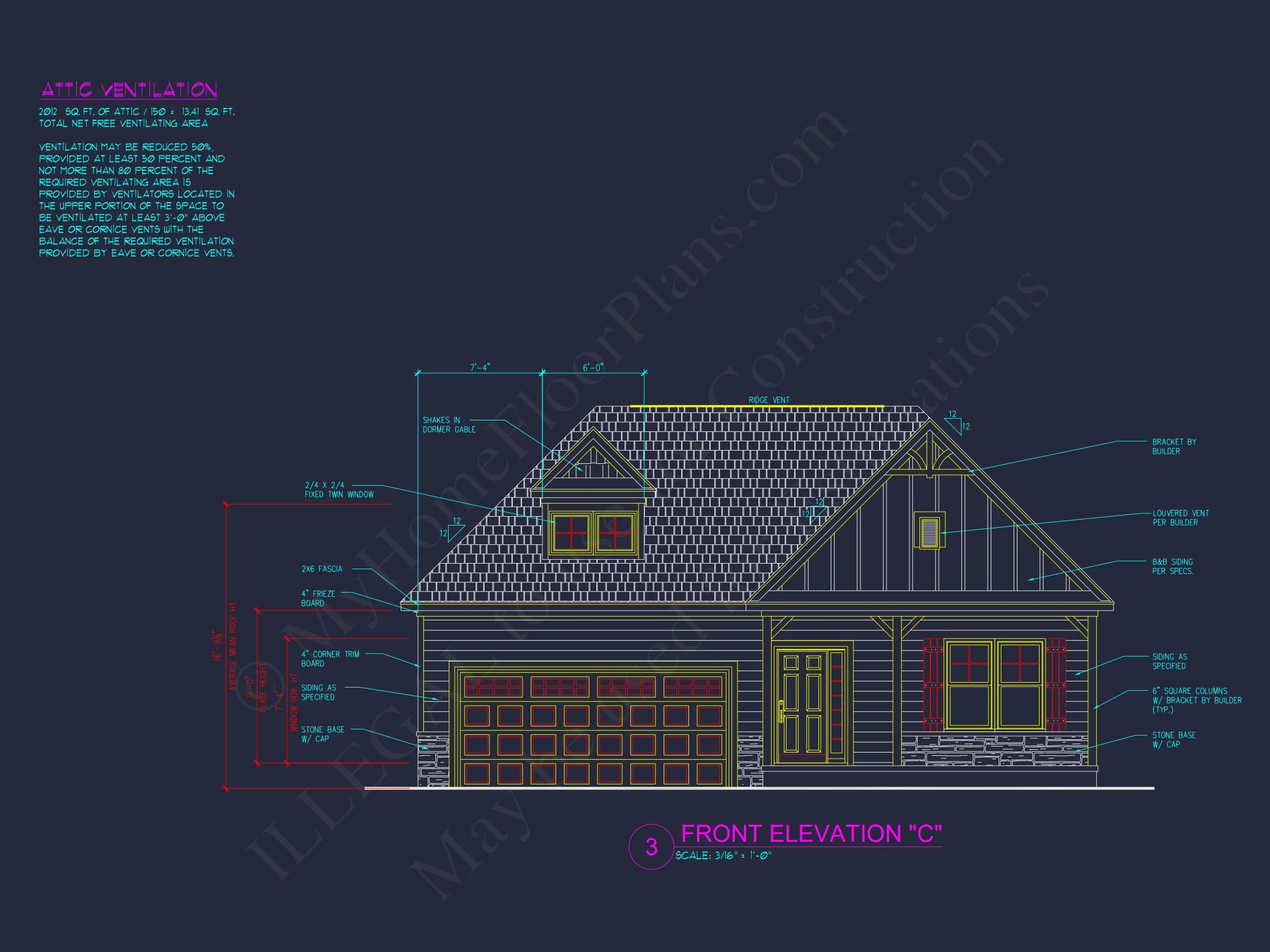 12-2131 HOUSE PLAN - Traditional Craftsman House Plan with 3 Bedrooms and CAD Designs 7 Traditional Craftsman house Plan with 3 Bedrooms and CAD Designs