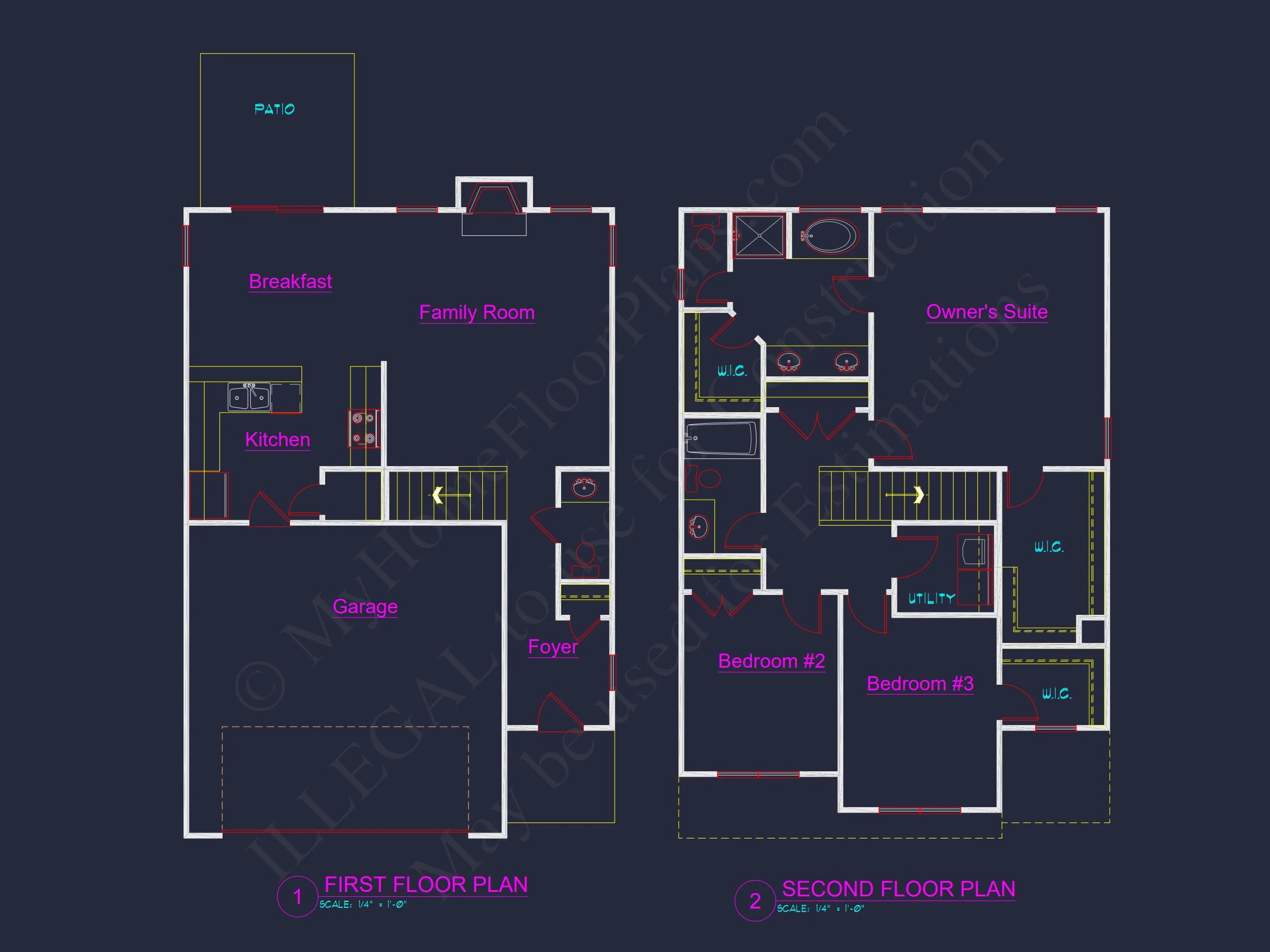 12-2130 HOUSE PLAN - Modern House Floor Plan: CAD Architecture and Elegant Blueprint 7 Modern house Floor Plan: CAD Architecture and Elegant Blueprint