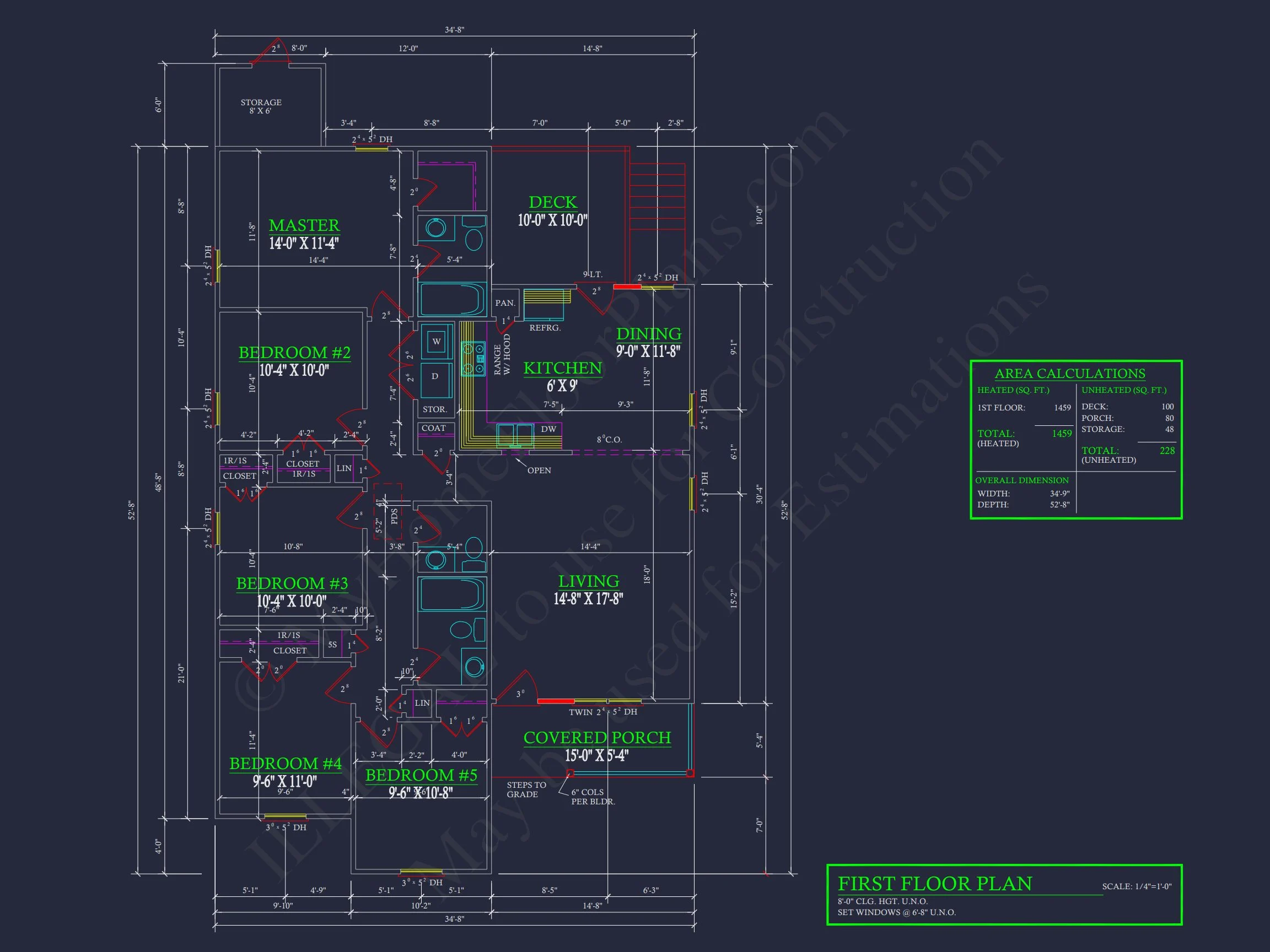 11-2020 HOUSE PLAN - Efficient House Plan with 5 Bedrooms, CAD Designs & Blueprint 7 Efficient house Plan with 5 Bedrooms, CAD Designs & Blueprint