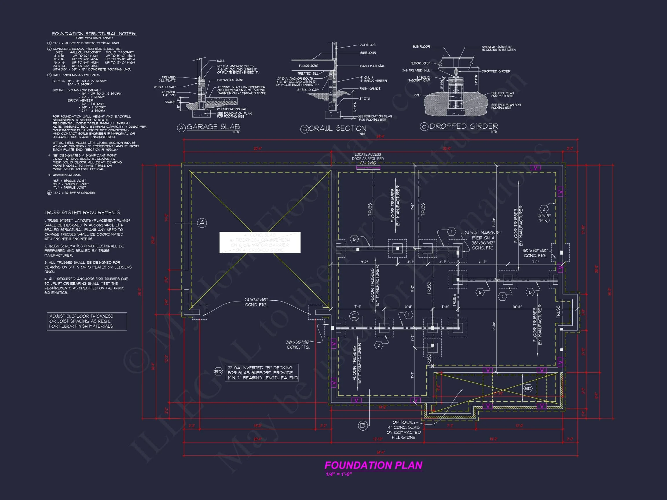 11-2000 HOUSE PLAN - Modern Colonial Revival House Plan with 4 Bedrooms & CAD Blueprint 10 Modern Colonial Revival house Plan with 4 Bedrooms & CAD Blueprint