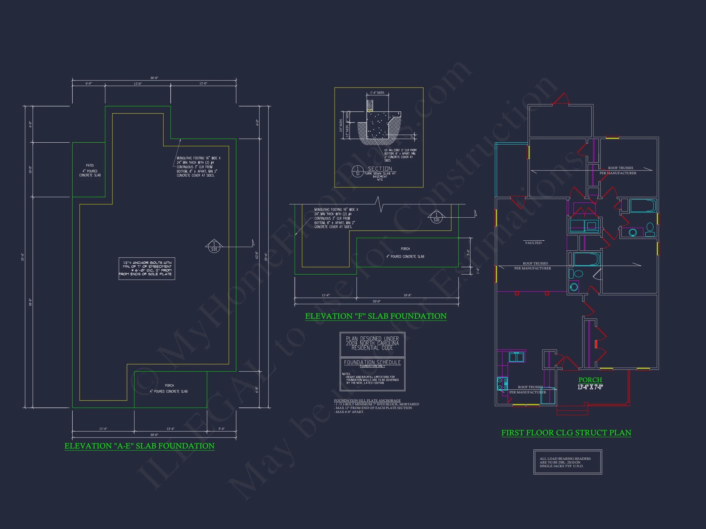 11-1193 HOUSE PLAN - Craftsman House Floor Plan - Detailed CAD Blueprint Designs 8 Craftsman house Floor Plan - Detailed CAD Blueprint Designs