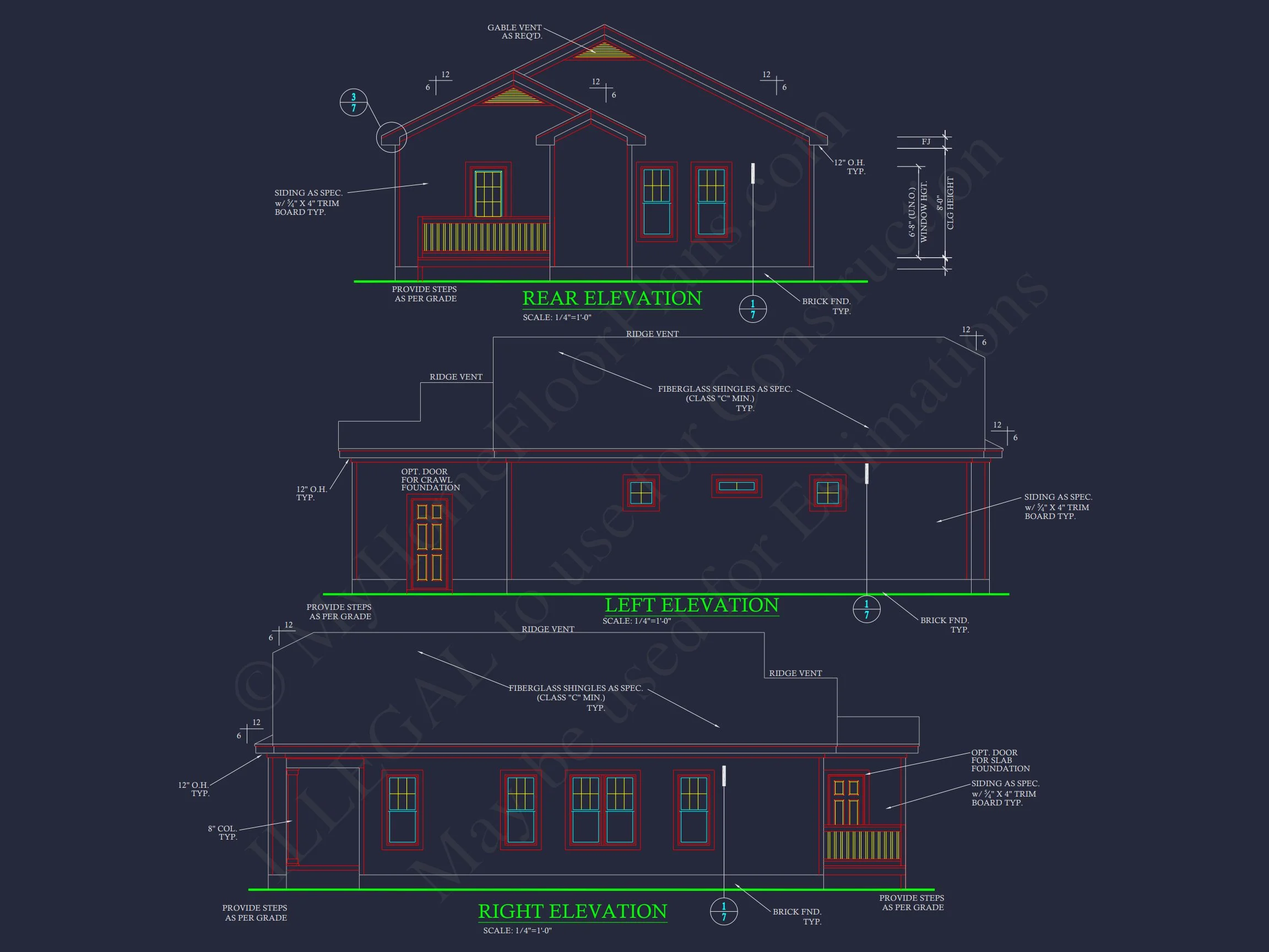 11-1160 HOUSE PLAN - Craftsman House Plan with Open Floor Design & Detailed CAD 5 Craftsman house Plan with Open Floor Design & Detailed CAD