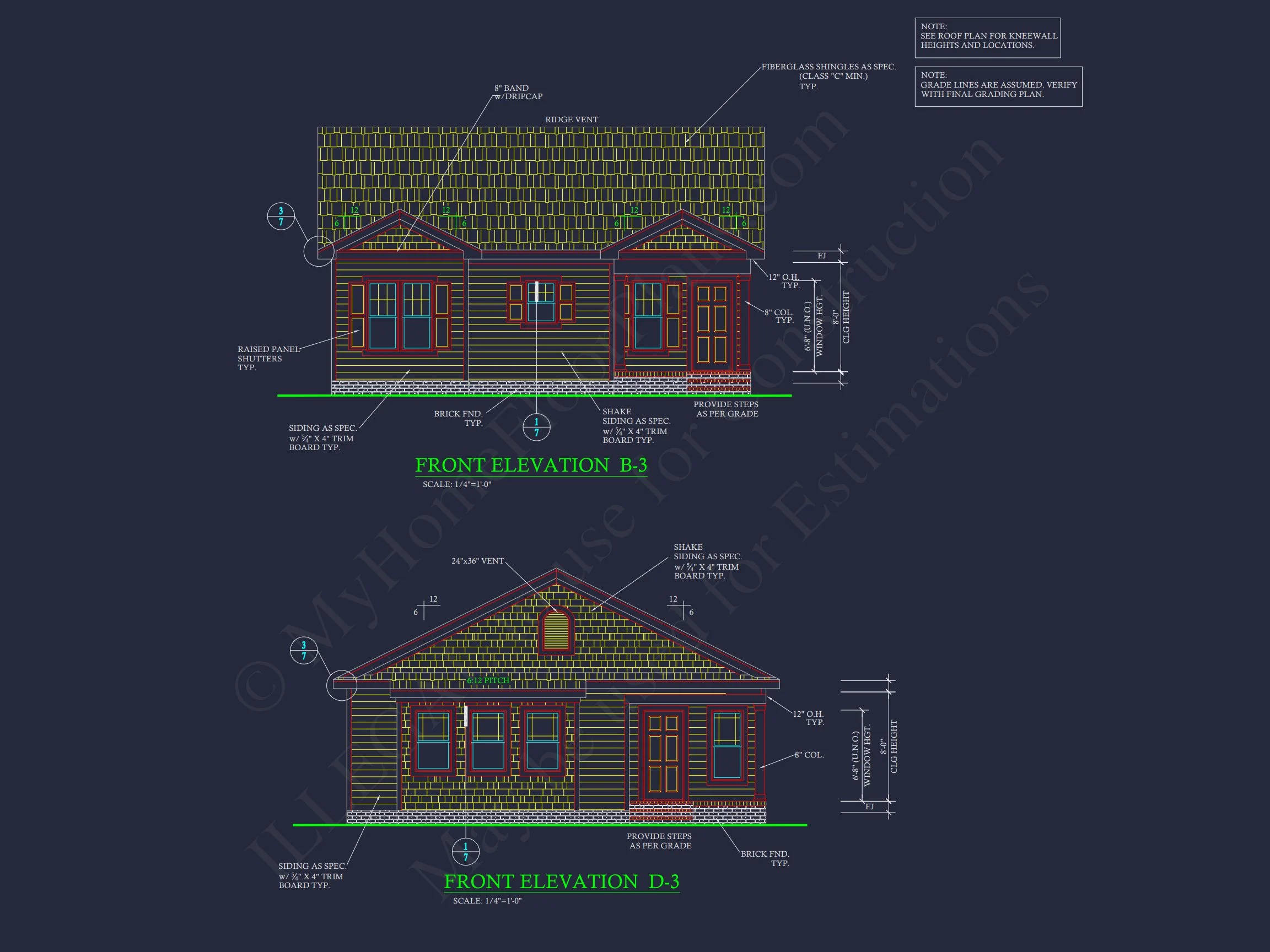 11-1160 HOUSE PLAN - Craftsman House Plan with Open Floor Design & Detailed CAD 4 Craftsman house Plan with Open Floor Design & Detailed CAD