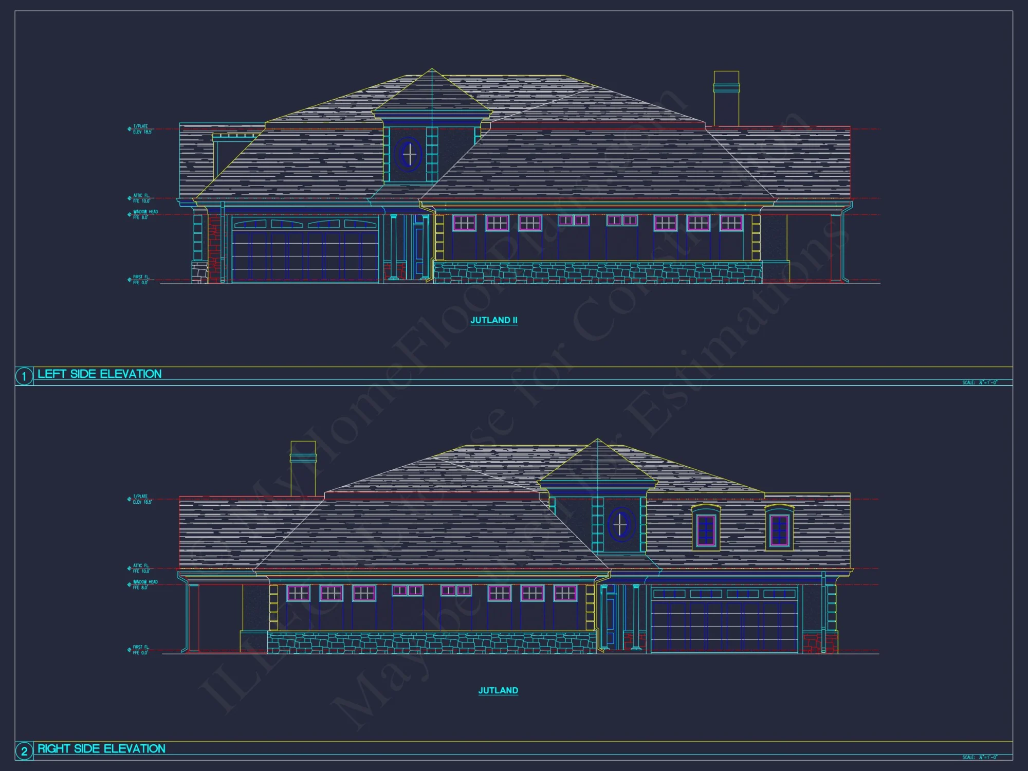 Modern Duplex house Plan with Open Floor Plan Designs